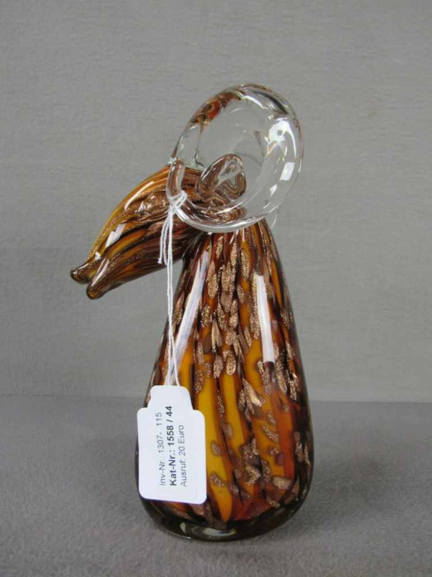 Glasskulptur Goldflitter Steinbock 24cm hoch - Image 2 of 6