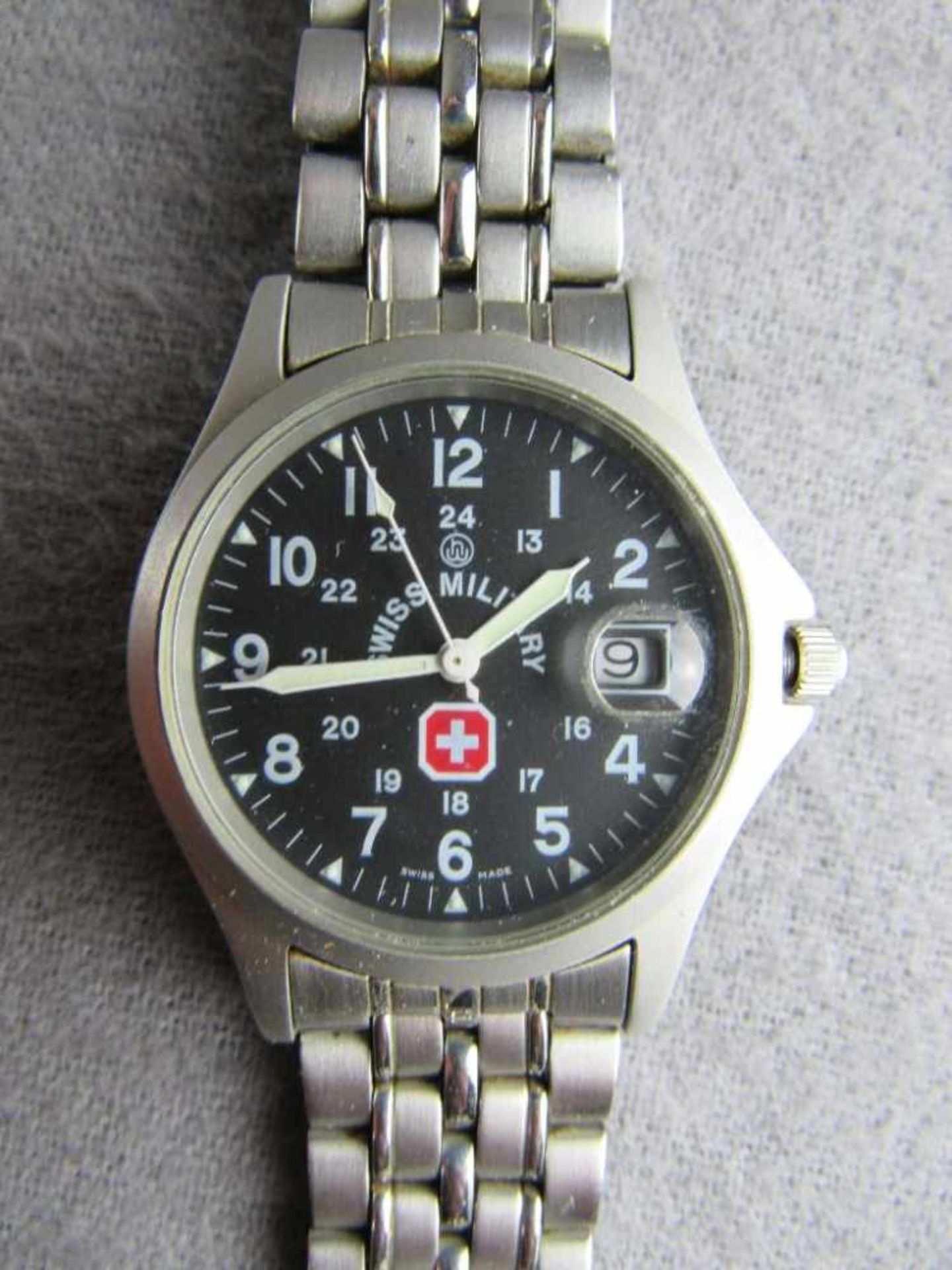 Herrenarmbanduhr Swiss Timer Military - Bild 2 aus 2