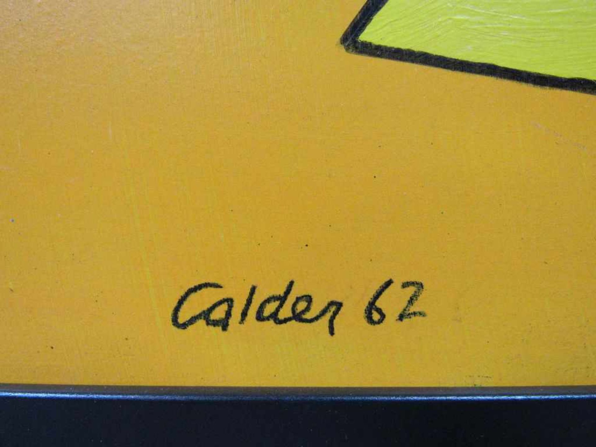Modernes Gemälde bezeichnet Calder - 55x45cm< - Image 3 of 6