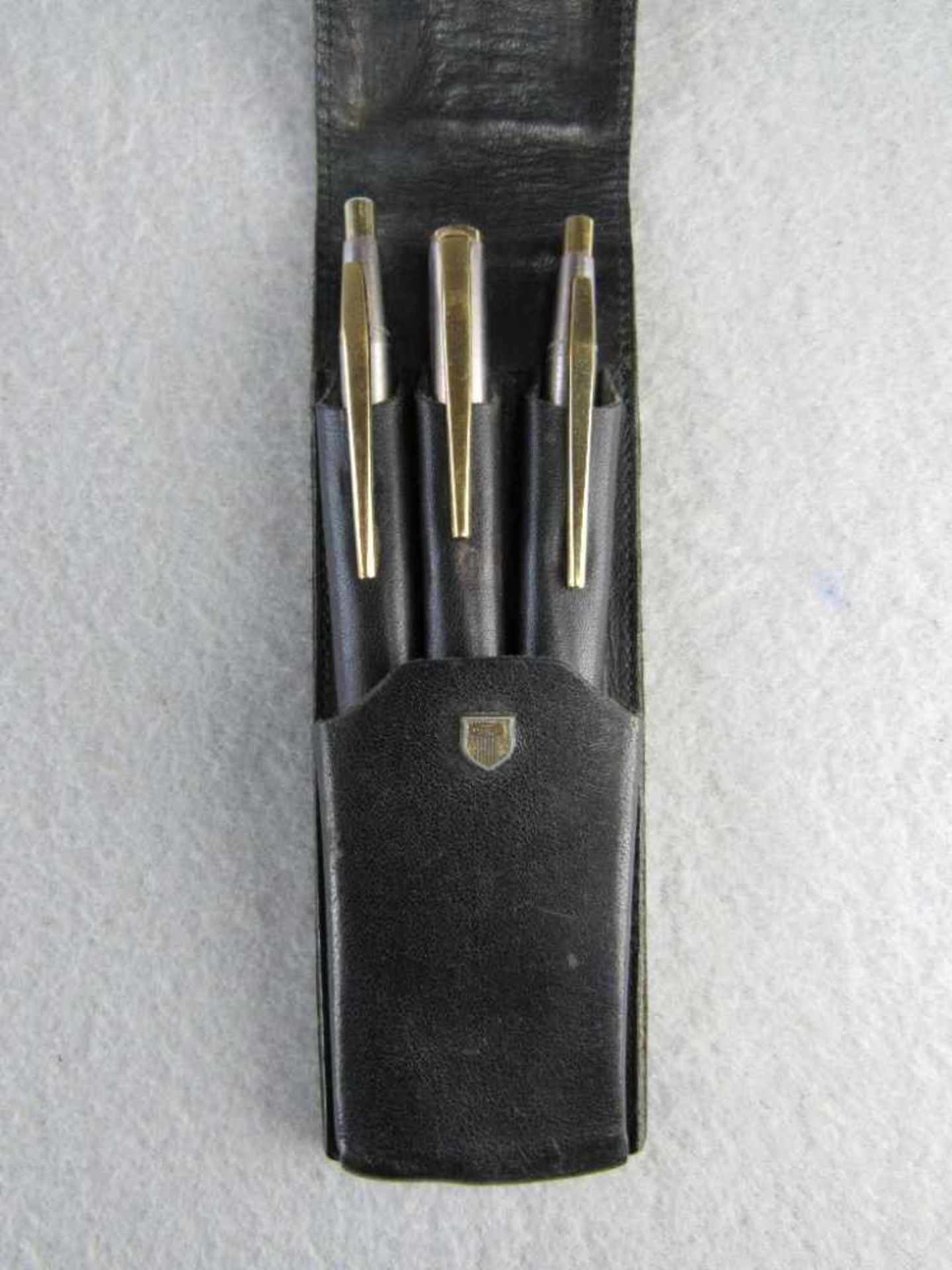 Schreibset Mont Blanc 2x Kugelschreiber Noblesse 1x Füllferderhalter 585 Goldfeder< - Bild 3 aus 4