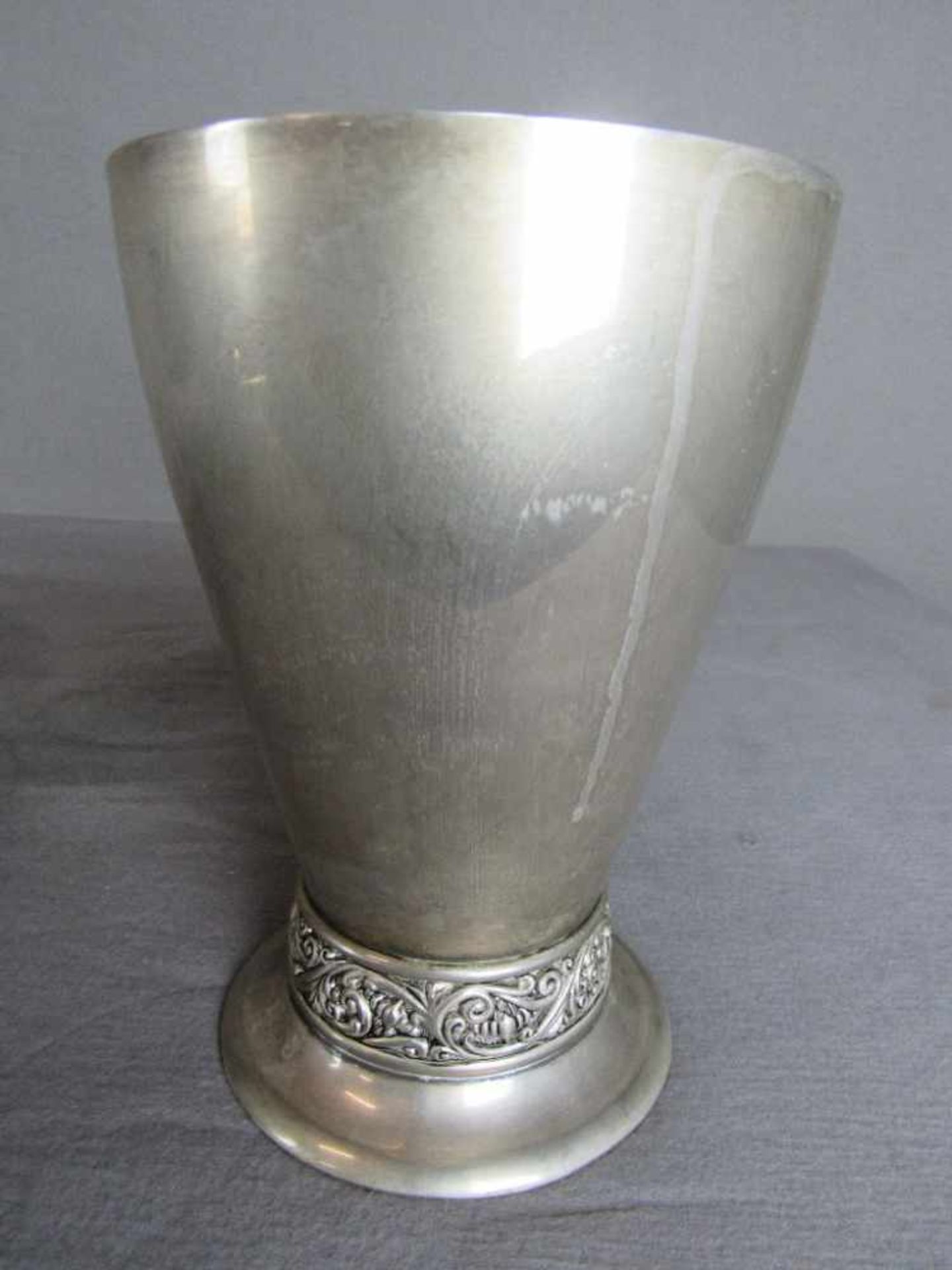Pokal versilbert Vasenpokal Höhe 21 cm< - Bild 4 aus 4