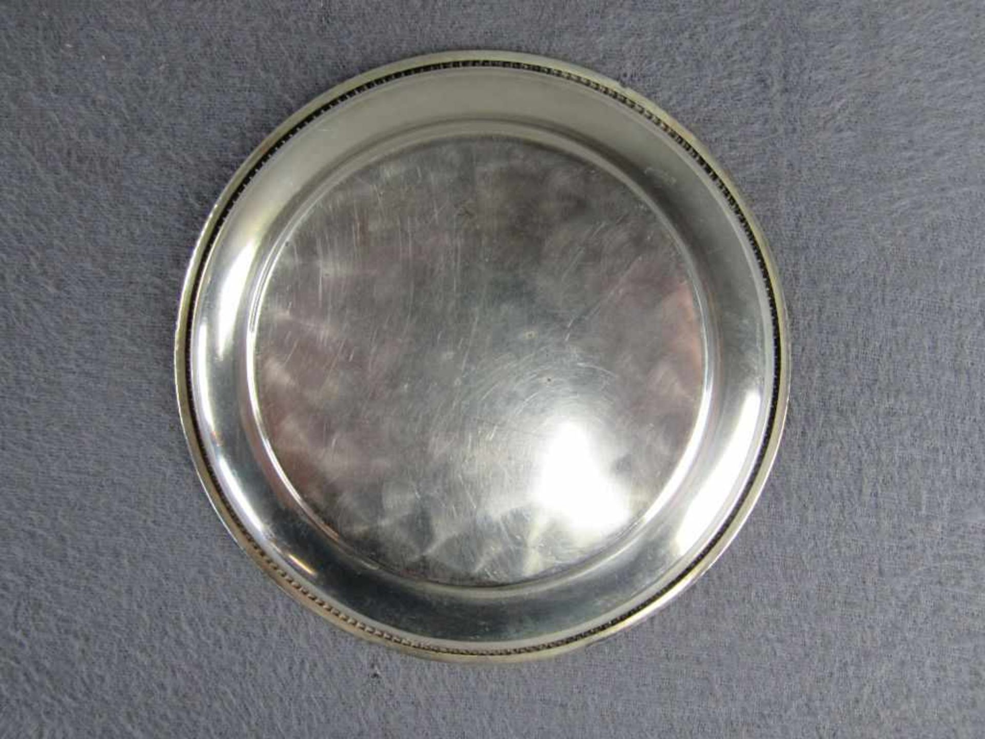 Kleiner Silberteller 835er Silber 88 Gramm - Bild 3 aus 4