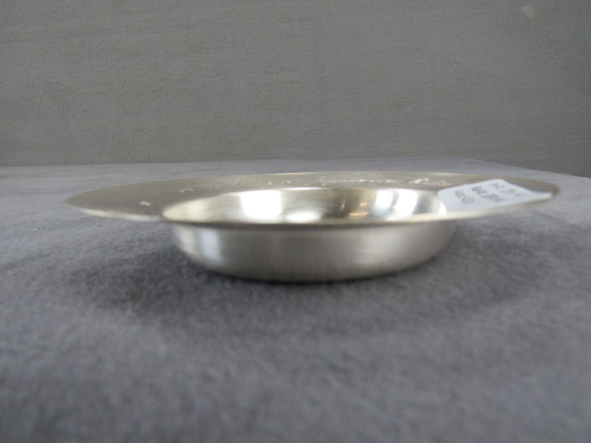 Englischer Silberteller mehrfach gepunzt 925er Silber 87,5 Gramm - Bild 2 aus 4