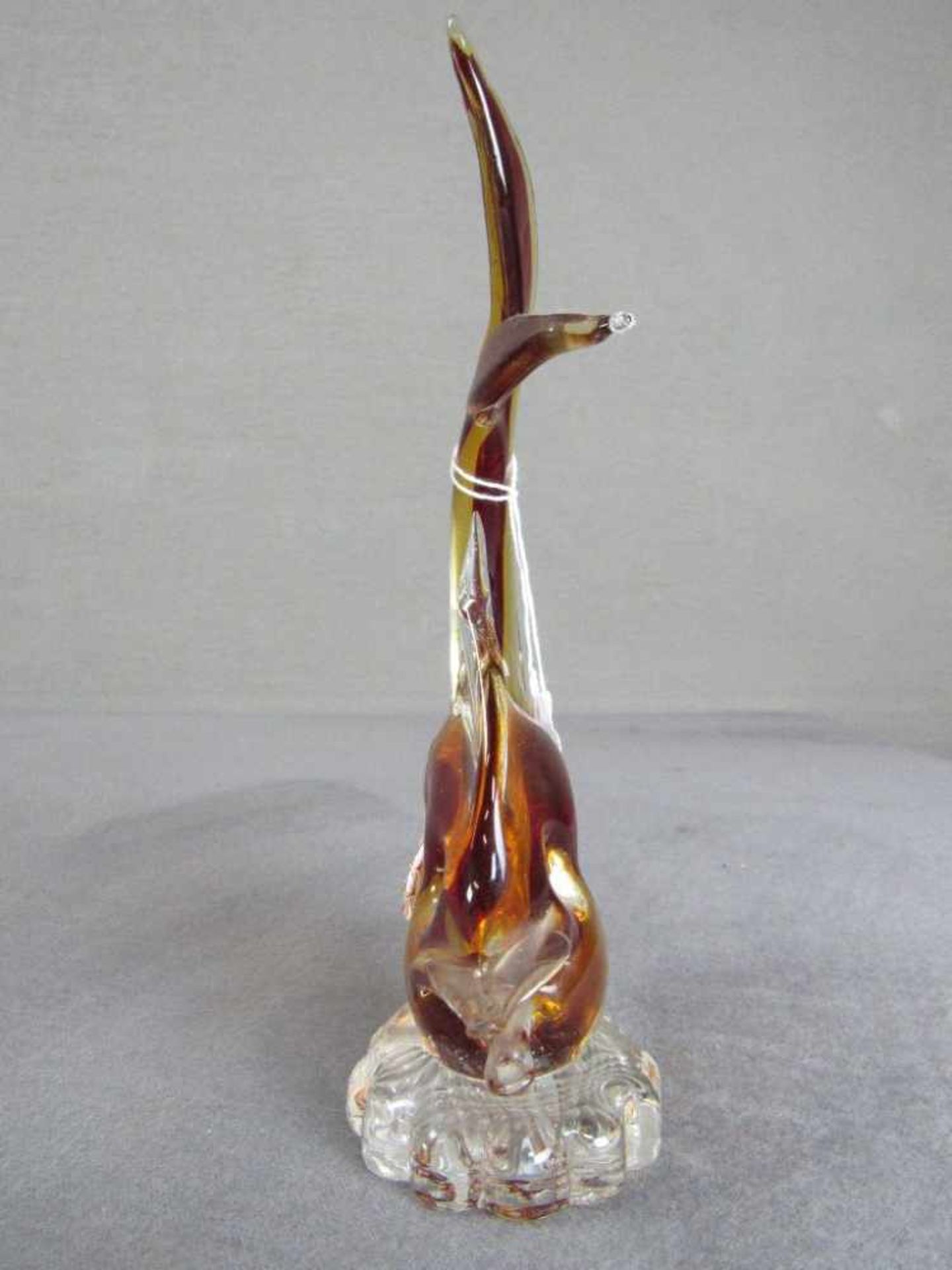 Glasskulptur Murano gelabelt Fisch 22cm hoch - Image 2 of 3