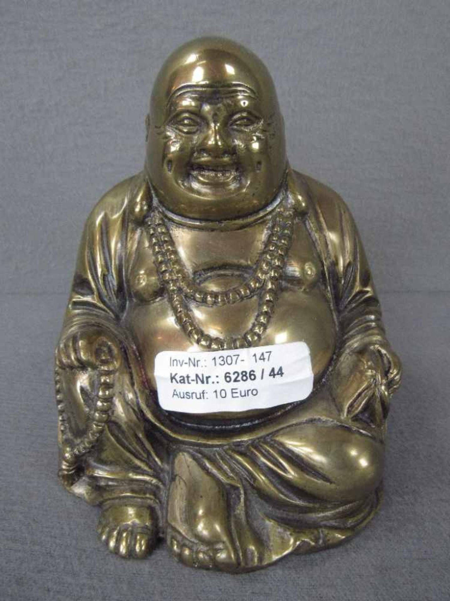 schöner Bronzeguss Buddha 14,5 cm hoch<