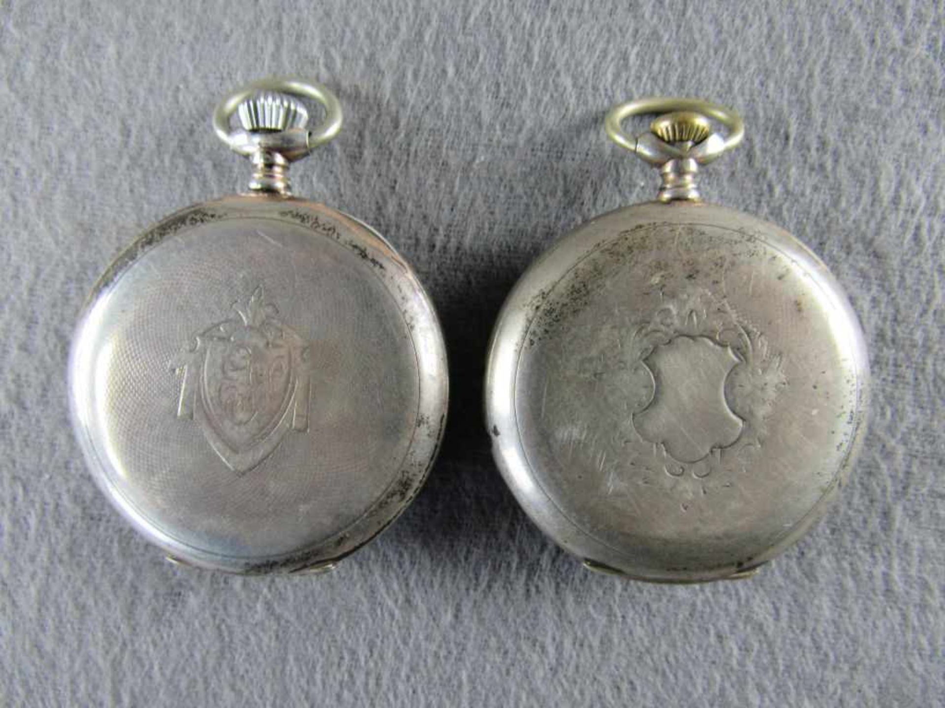 Zwei antike Taschenuhren ungeprüft< - Image 2 of 4