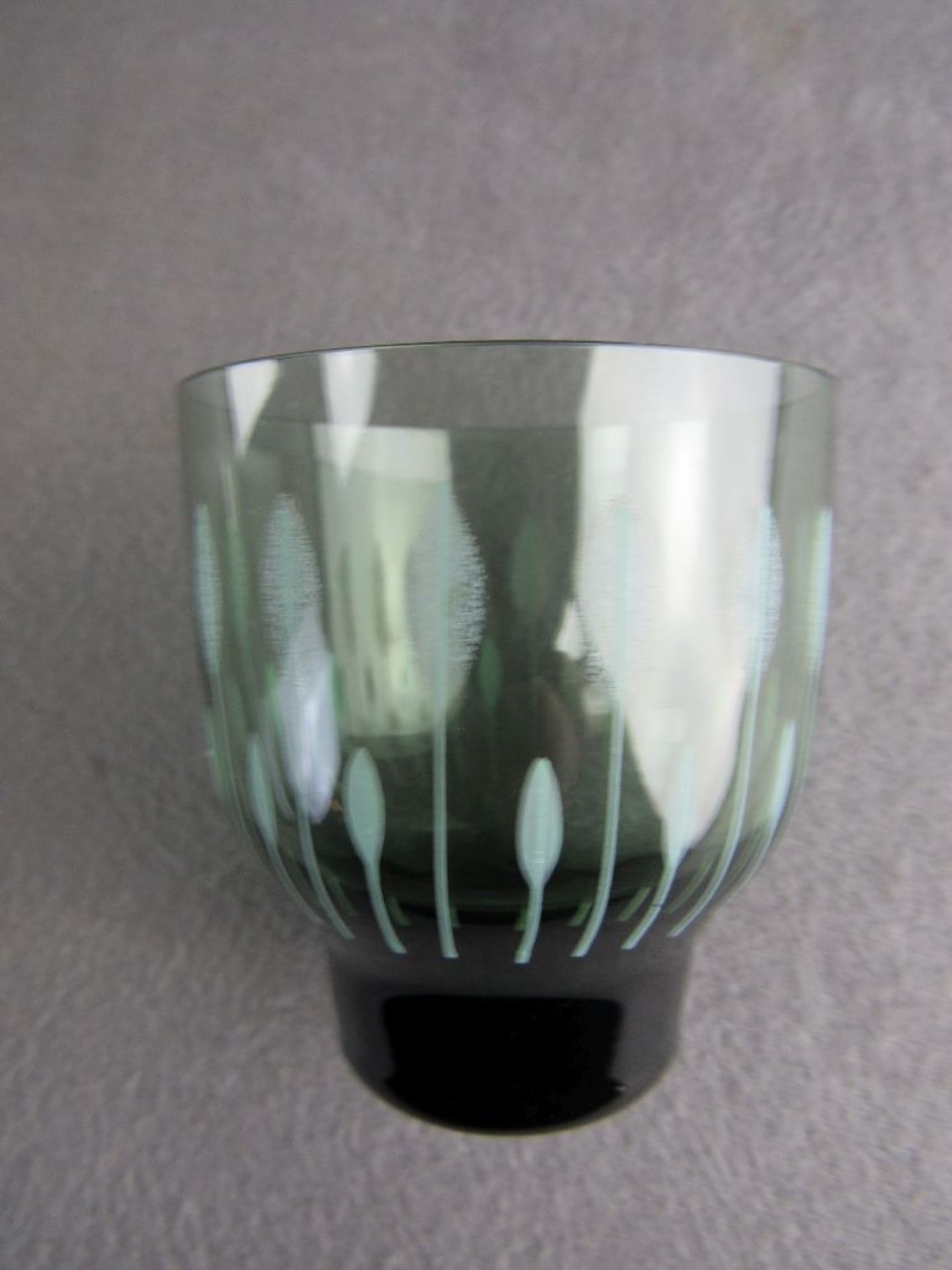 Art Deco Glasbowleset 10 Personen - Image 3 of 4