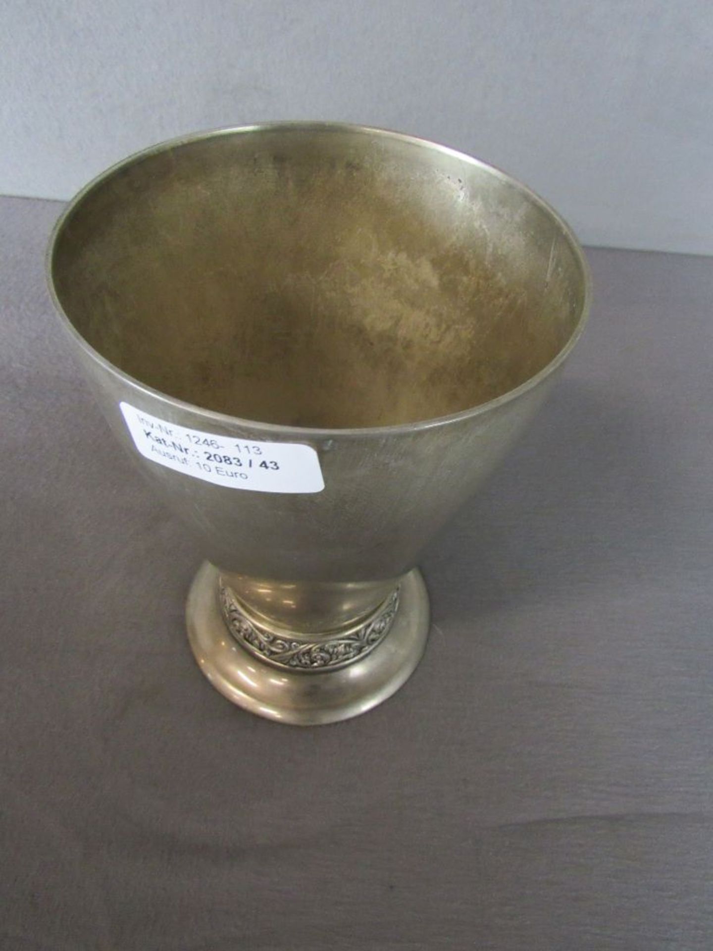 Pokal versilbert Vasenpokal Höhe 21 cm< - Bild 2 aus 4