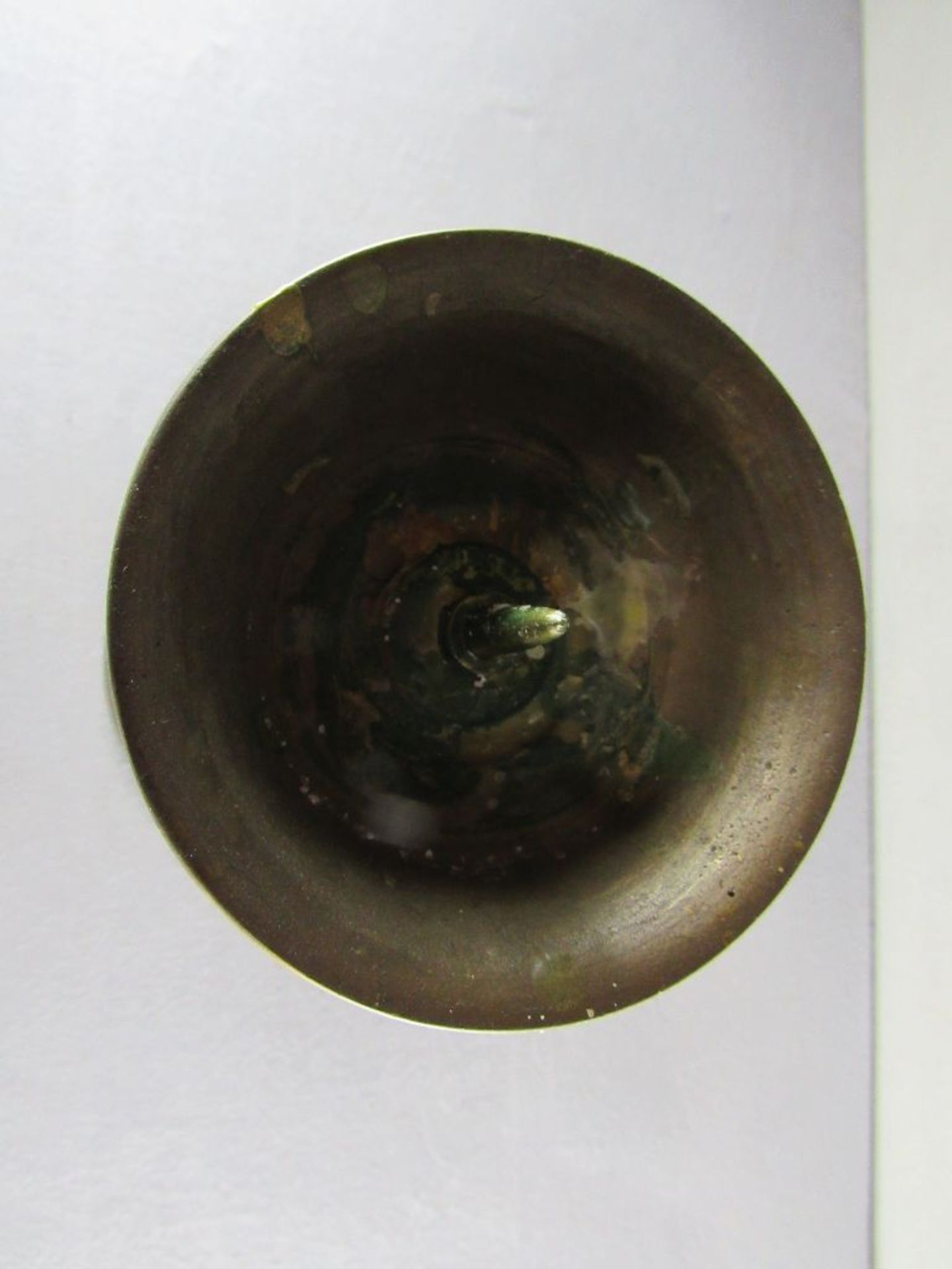 Schwerer Bronzeguß Kerzenleuchter um 1900 34,5cm hoch 3,5 KG< - Bild 3 aus 3