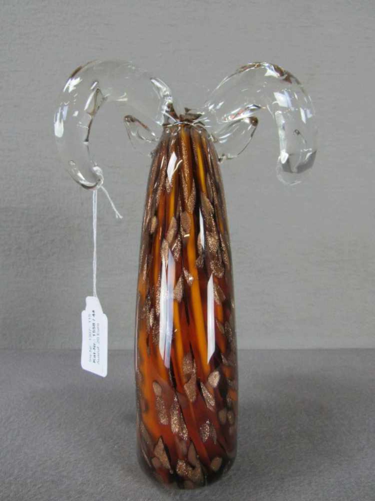 Glasskulptur Goldflitter Steinbock 24cm hoch - Image 3 of 6