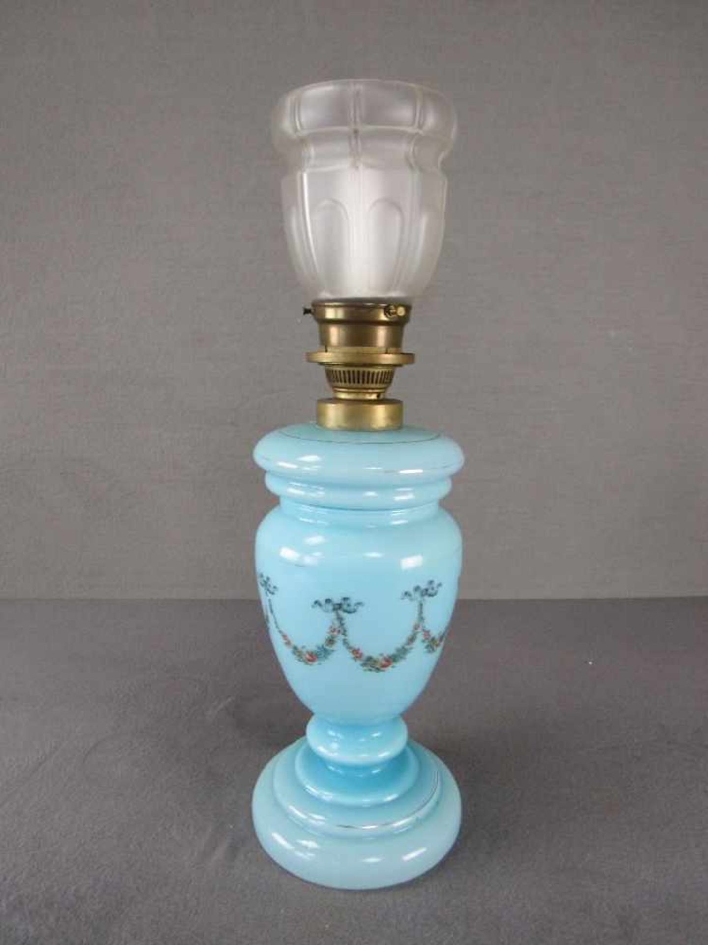 Restaurationsobjekt Tischlampe Petroleumlampe Kerzenlampe 47cm hoch - Bild 2 aus 3