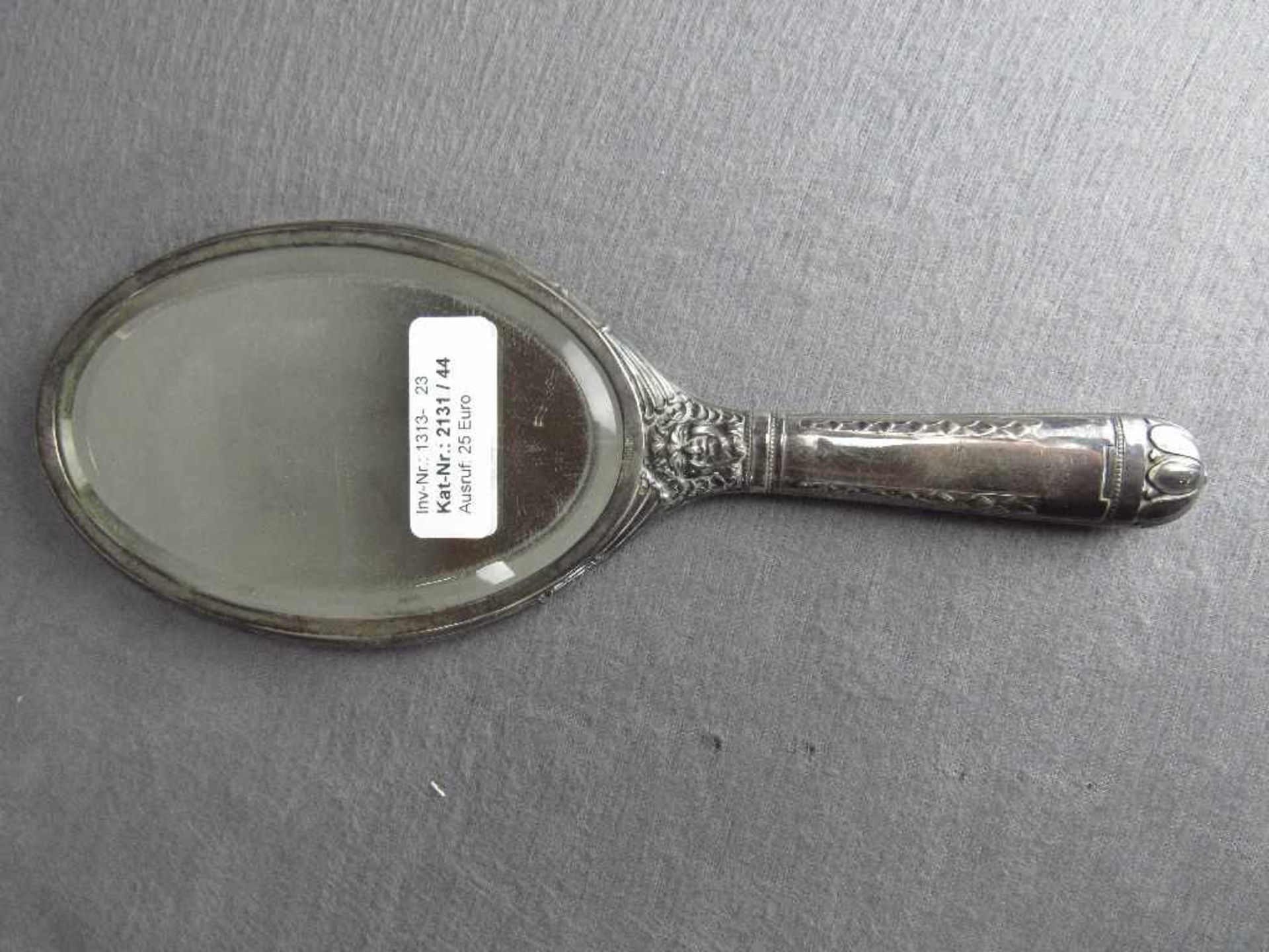 Handspiegel Jugendstil 800er Silber 27,5 cm lang - Bild 2 aus 3