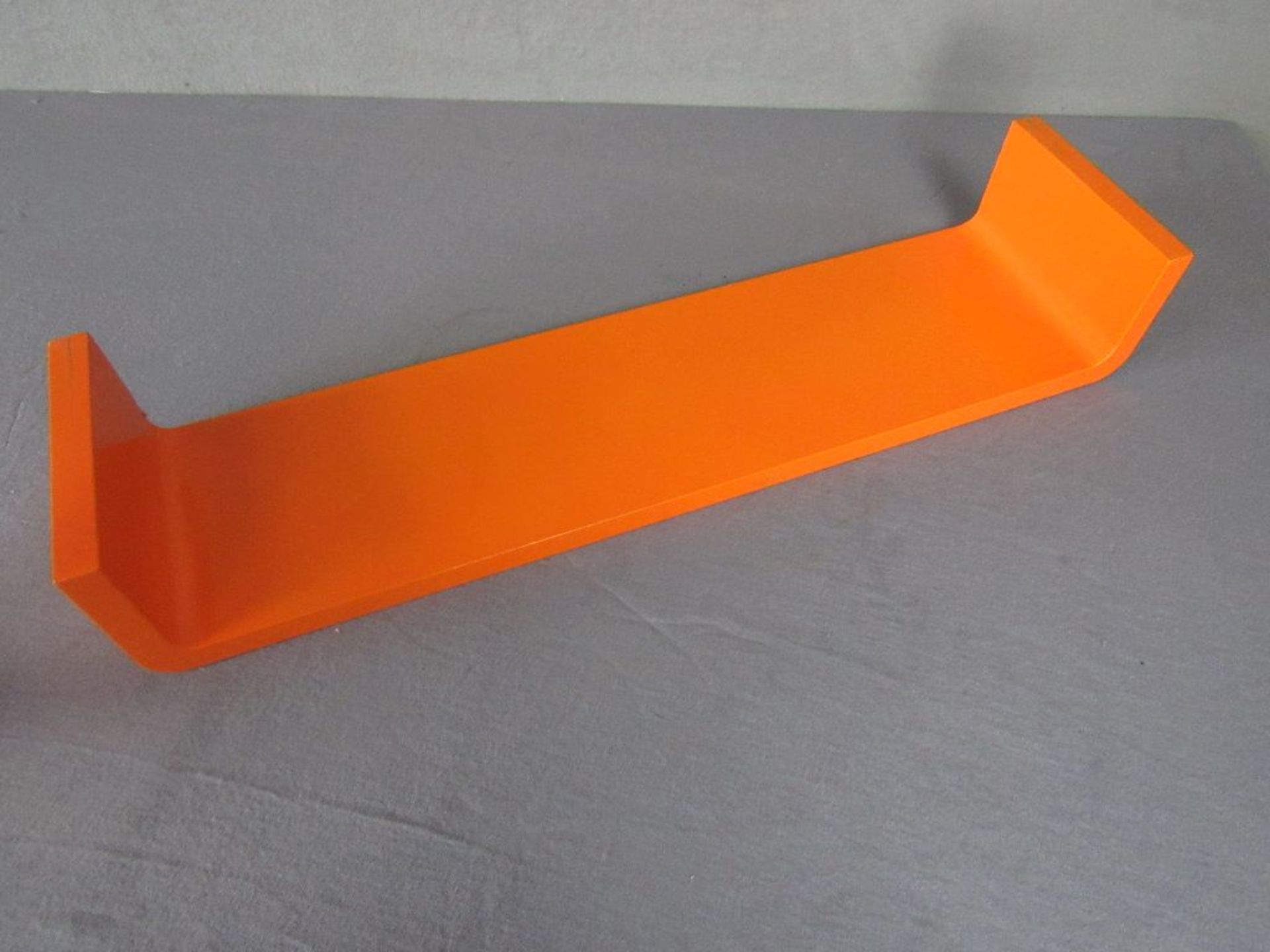 Space Age 70er Jahre Wandboard orange ca.60cm breit