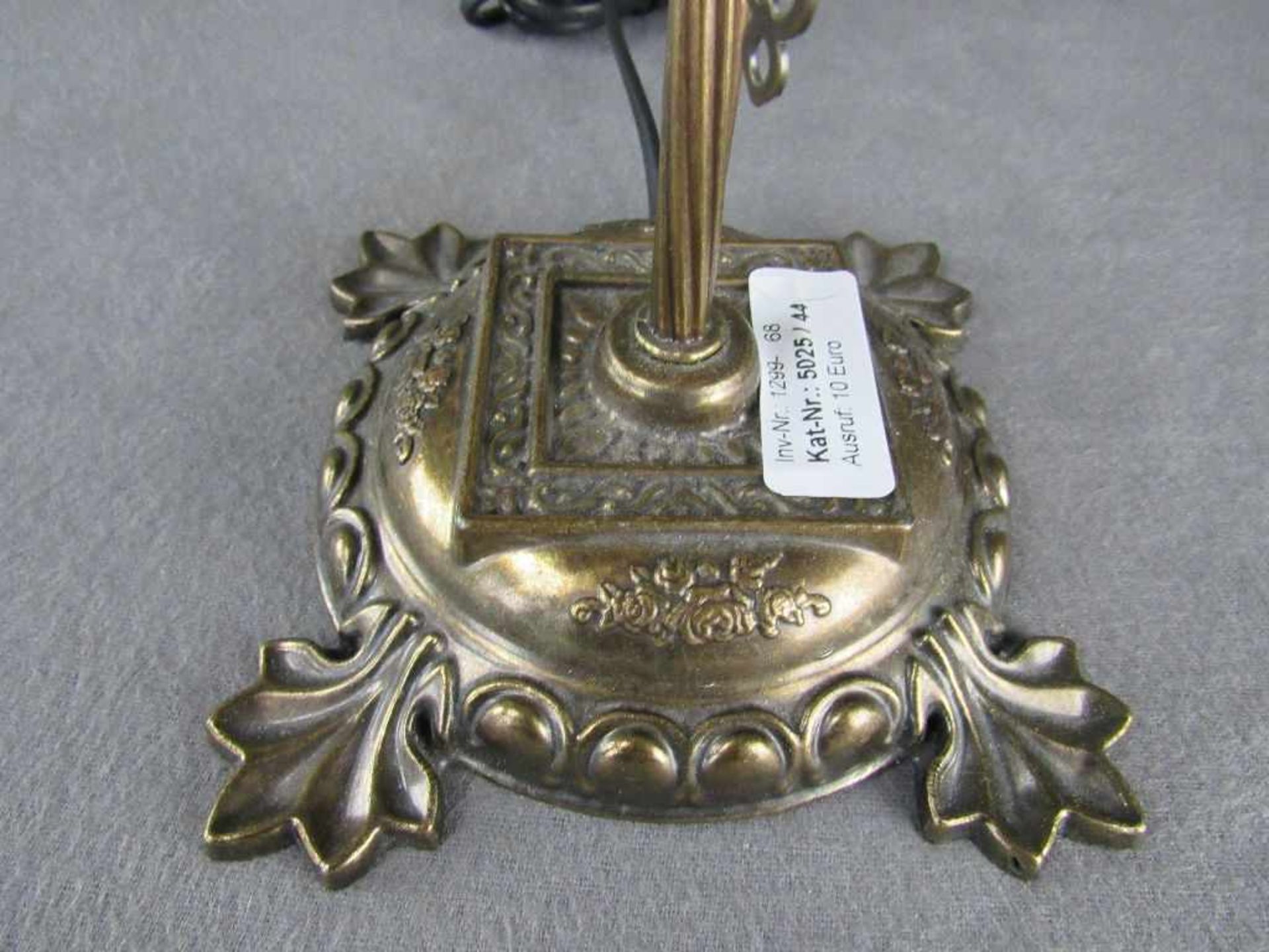 Kleine Tischlampe im orientalischem Stil Messing 43cm hoch - Bild 3 aus 3