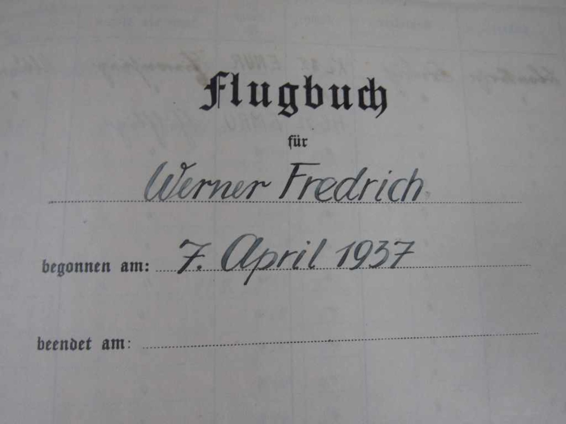 Zwei Flugbücher Deutsche Luftwaffe 2.WK komplett gefüllt und beschrieben aus dem Nachlaß eines - Bild 6 aus 12