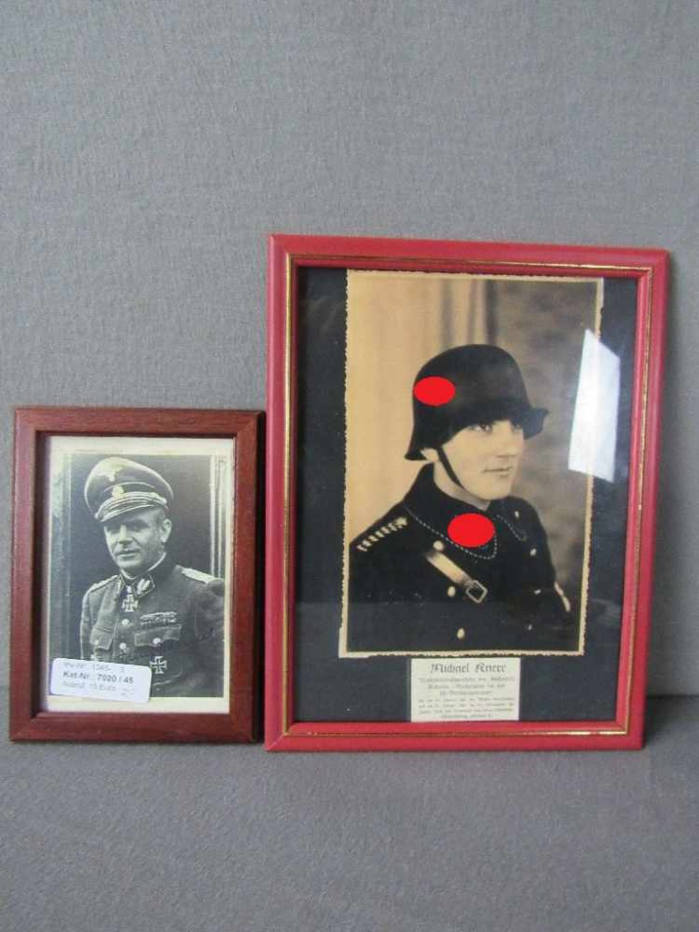 Drittes Reich zwei Fotos SS Soldaten ungeprüft