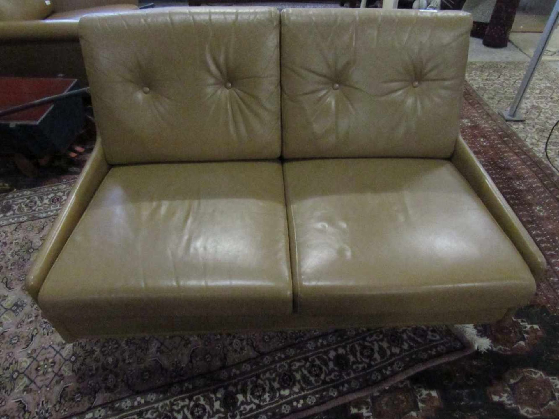 Space Age 70ger Jahre Designersofa evtl. Cor 2- sitzer Leder