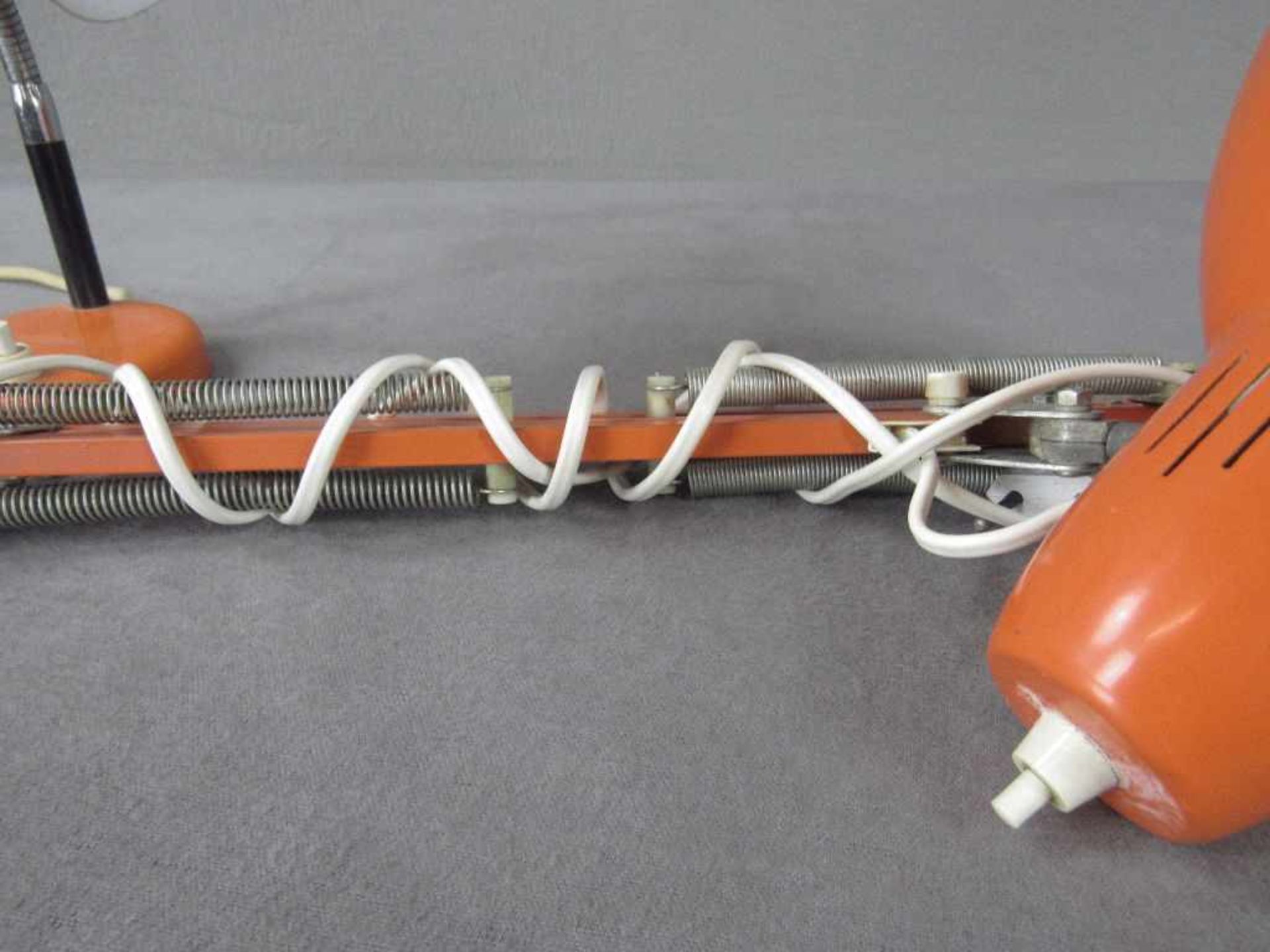 Zwei vintage 70er Jahre Lampen orange - Bild 3 aus 4