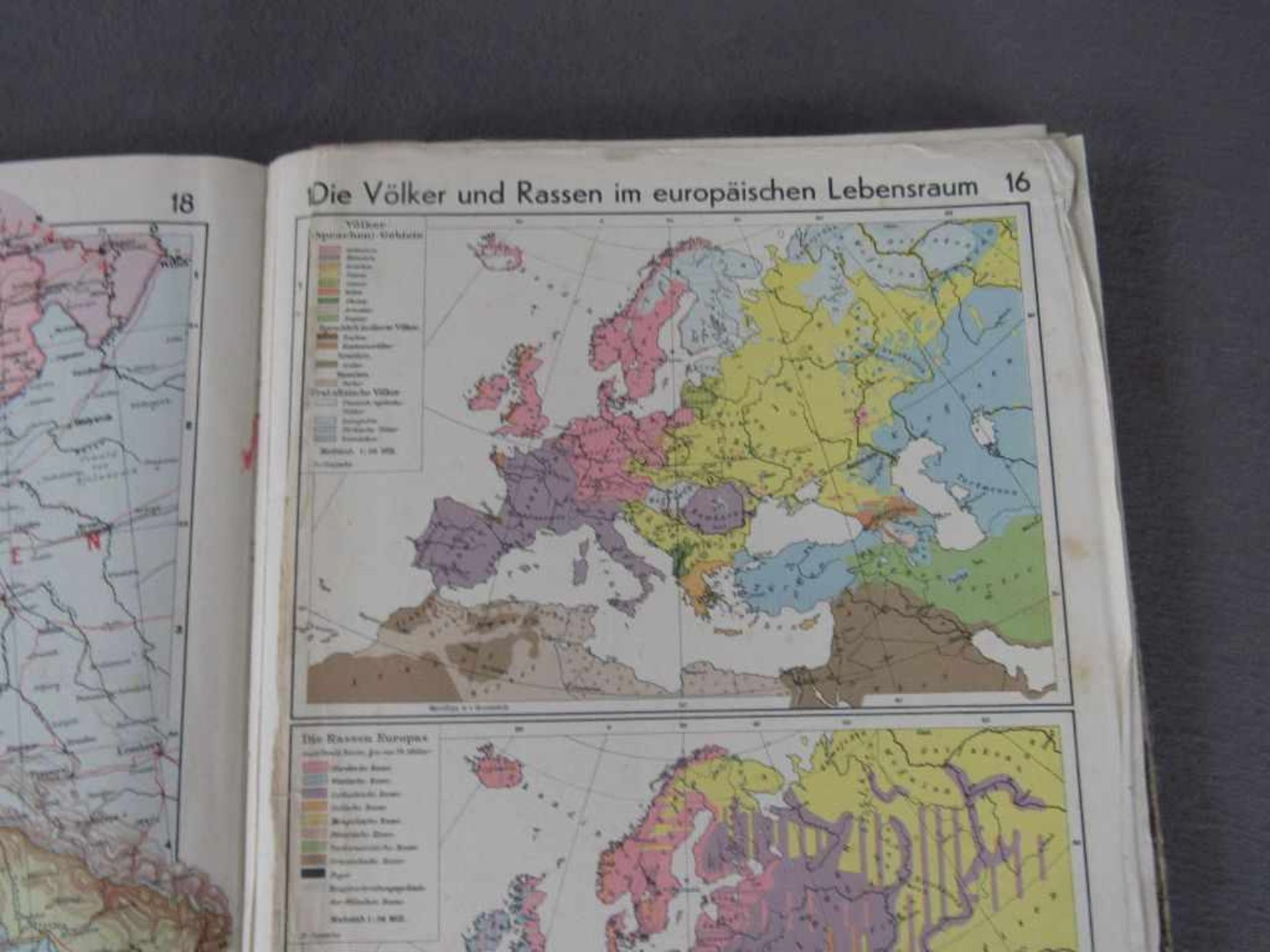 2.WK großer Wehratlas viele Karten und Diagramme - Bild 2 aus 3