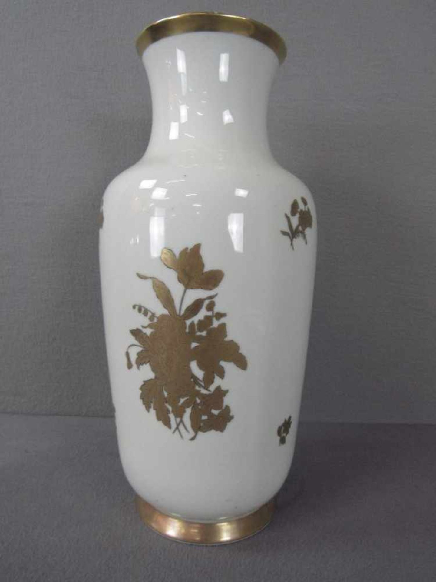 Schöne große Vase goldmalerei 41cm hoch - Bild 3 aus 4