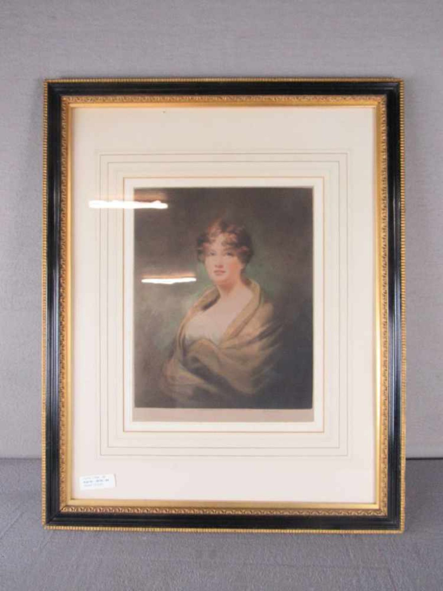 Gerahmtes Bild rückseitig betitelt Lady Carmichael und diverses anderes 51x64cm - Bild 2 aus 6