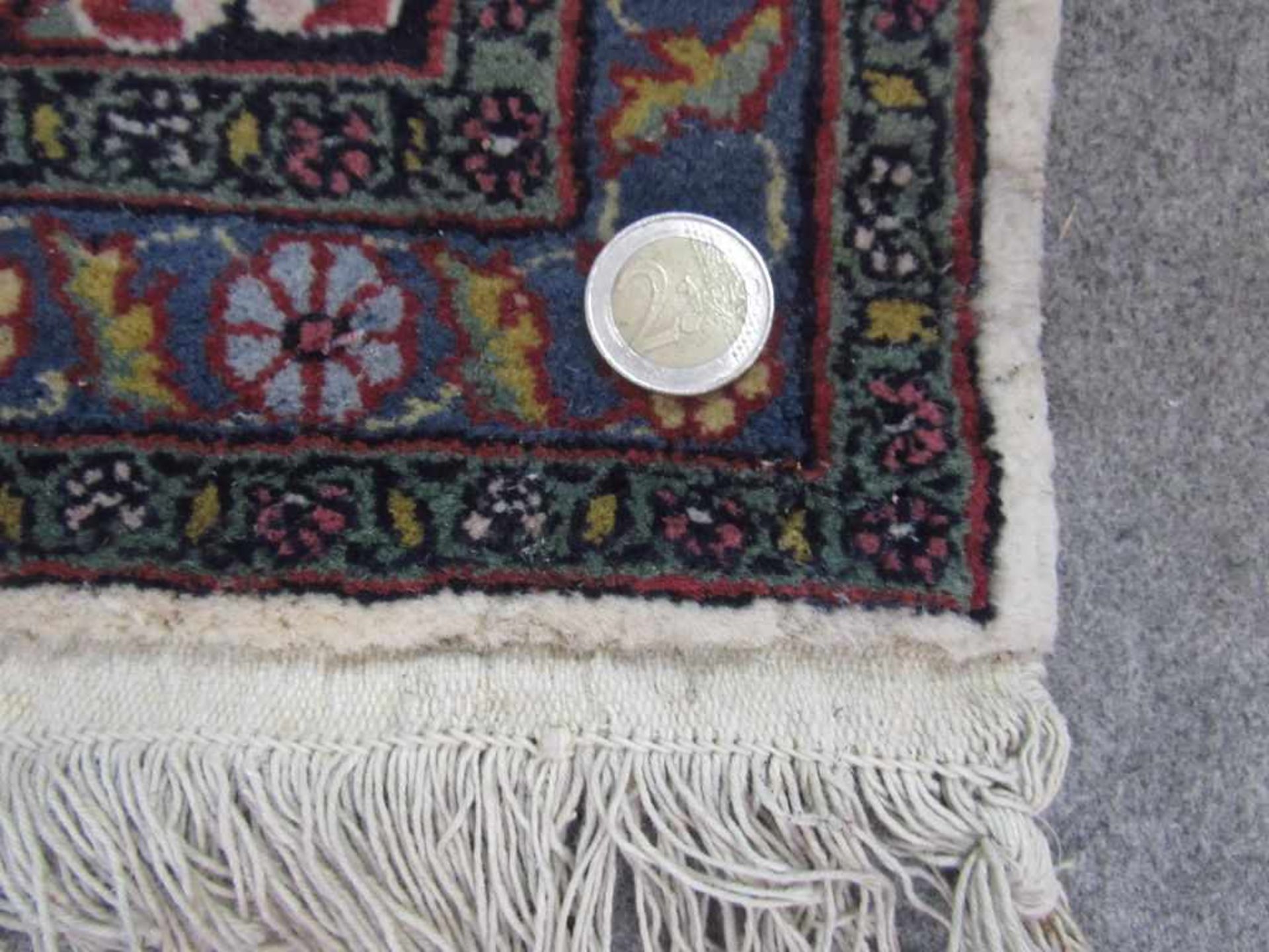 Antiker Orientteppich sehr fein geknüpft ca.88x166cm - Bild 3 aus 4
