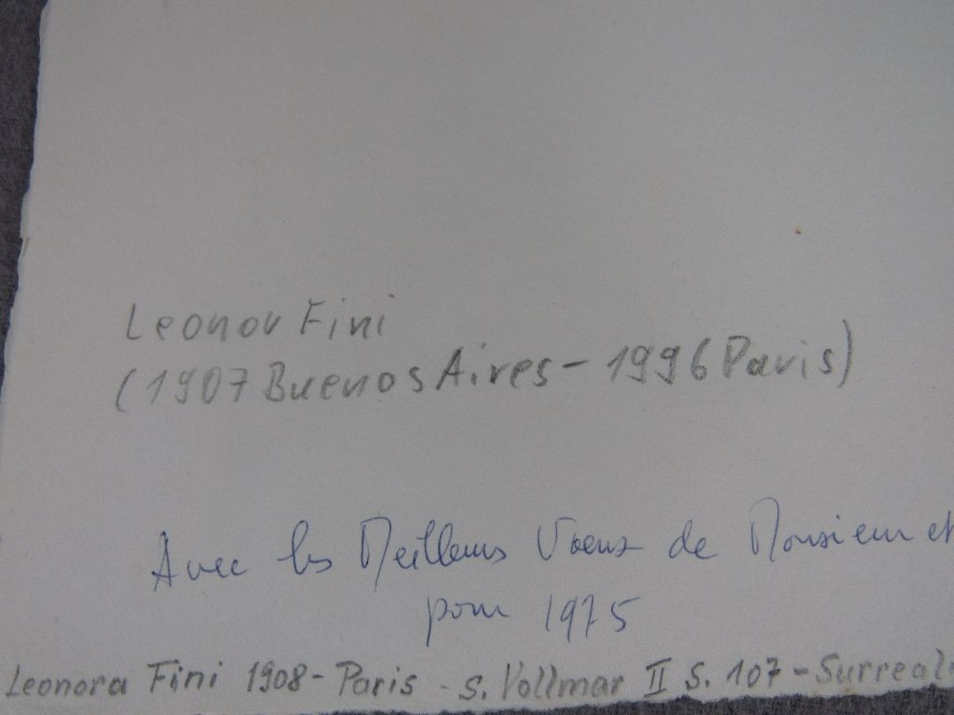 Leonor Fini (1907 Buenes Aires-1996 Paris) Grafik Maße:38,2x28cm im Original signiert - Image 8 of 8