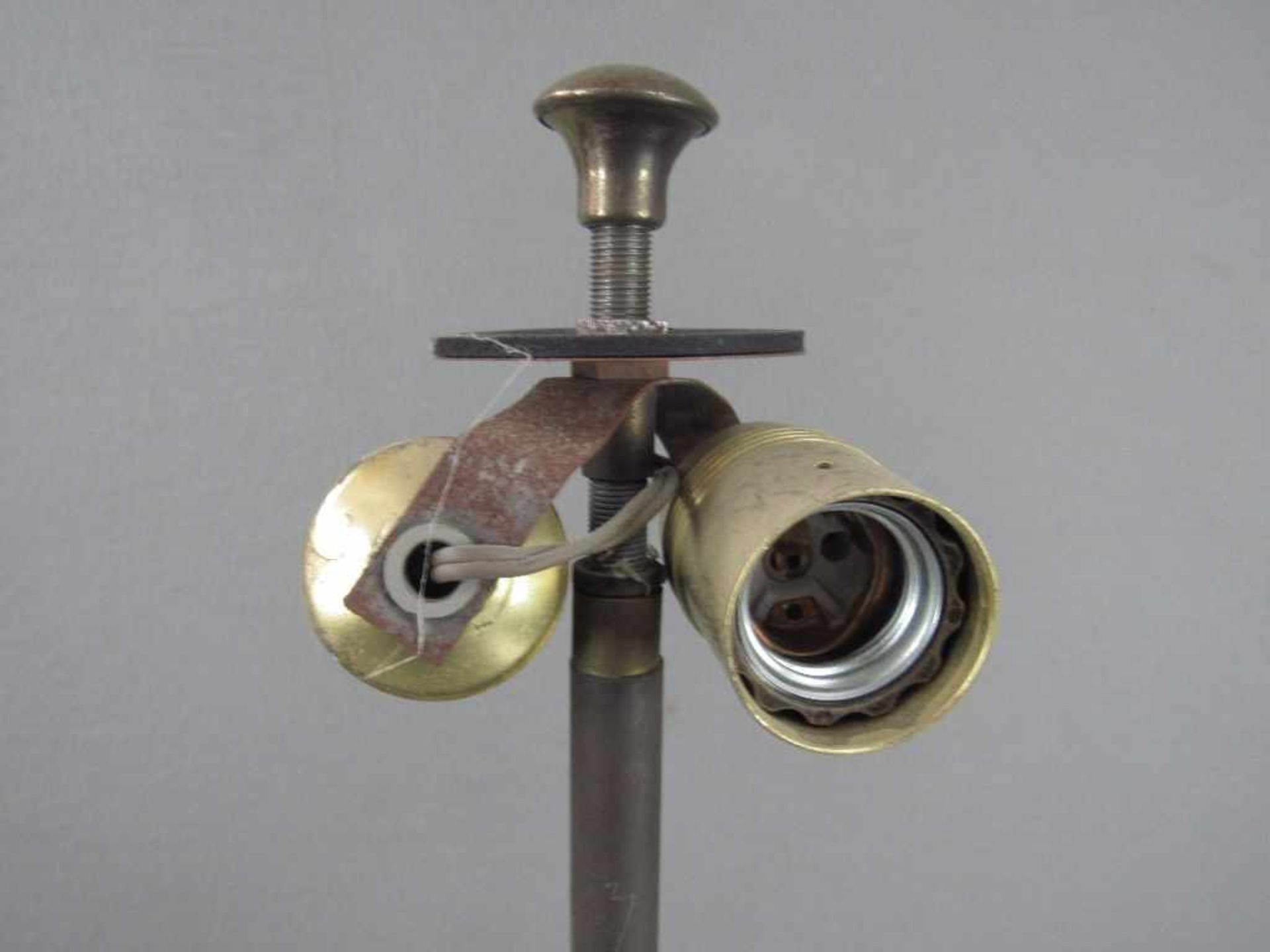 Tischlampe Metall um 1920 - Bild 3 aus 4