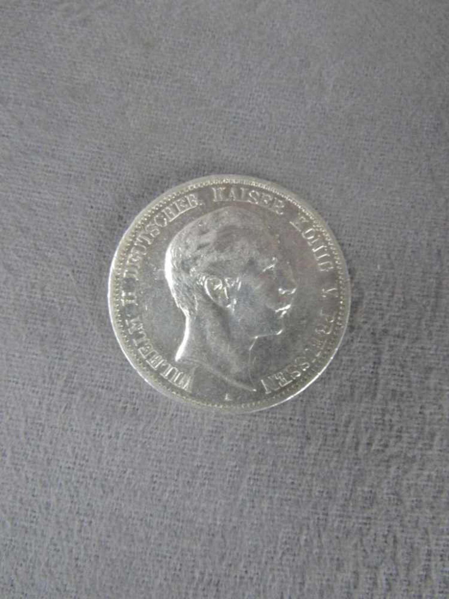 Zwei Silbermünzen Deutsches Reich 5 Mark Stücke - Bild 4 aus 5