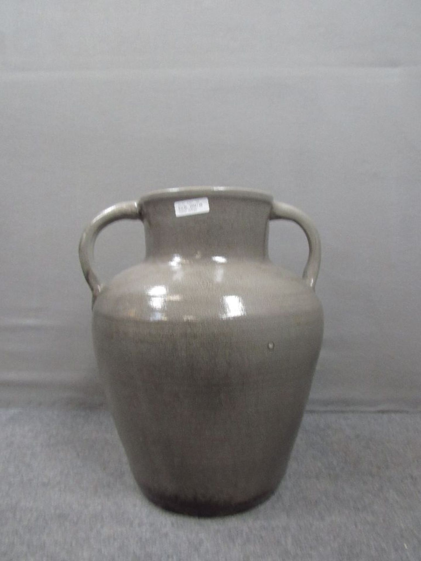 Großer Keramikkrug mit zwei Handhaben unterseits gemarkt 50cm hoch