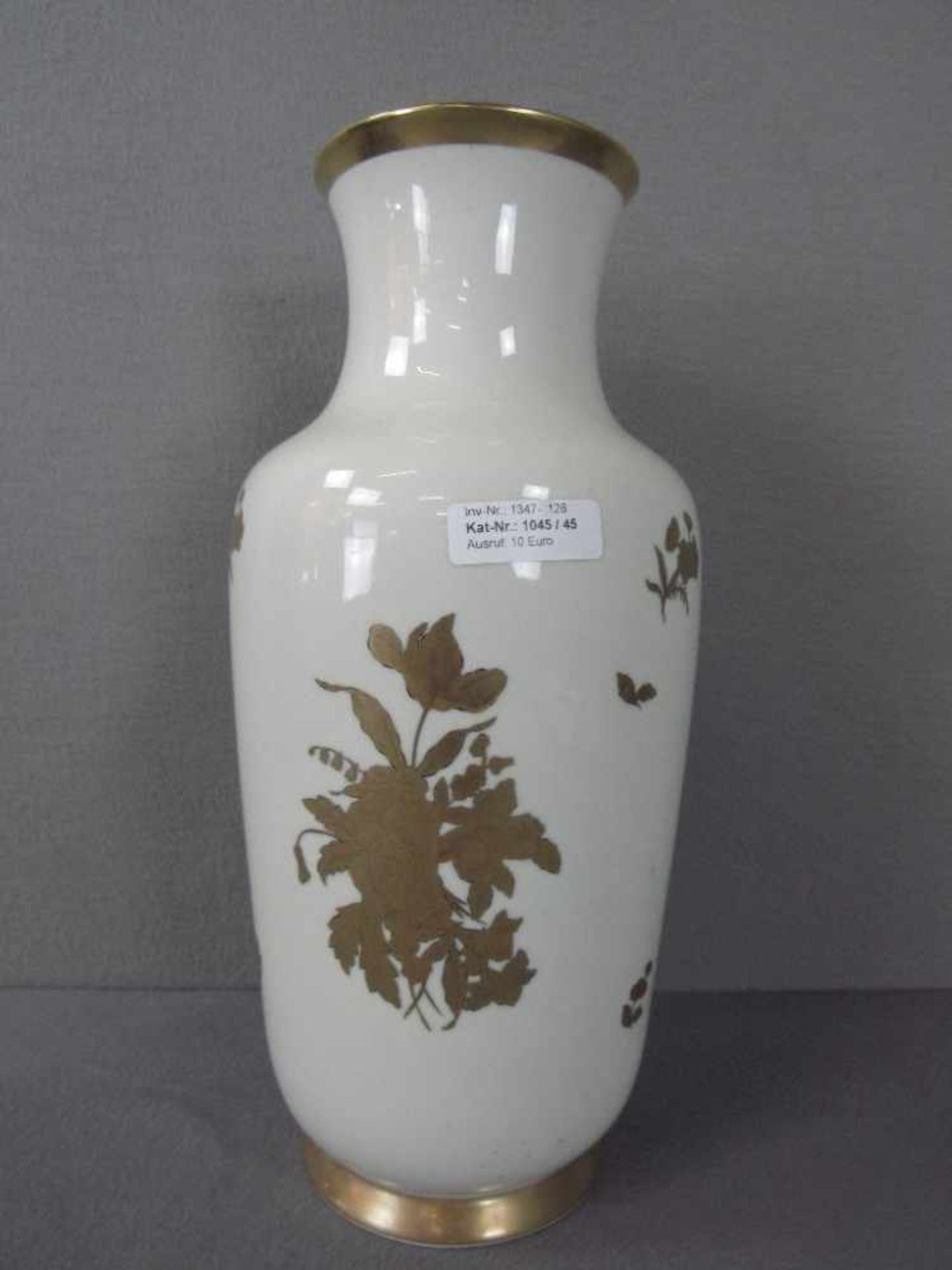 Schöne große Vase goldmalerei 41cm hoch