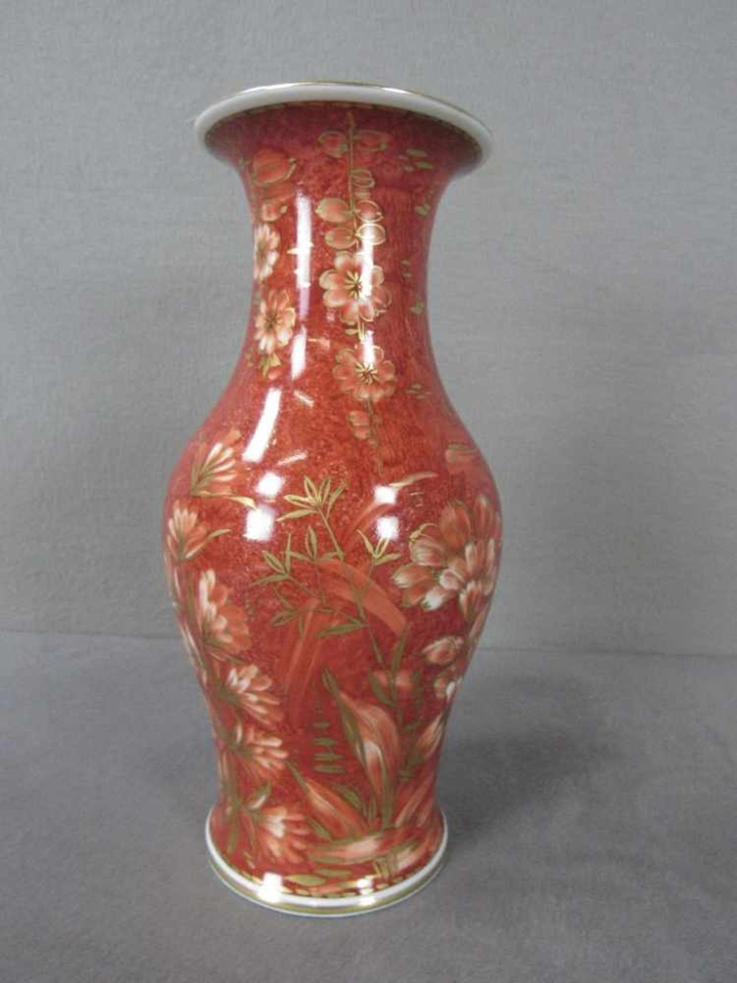 Vase Rosenthal Modell Zaubergarten handbemalt Höhe:26cm