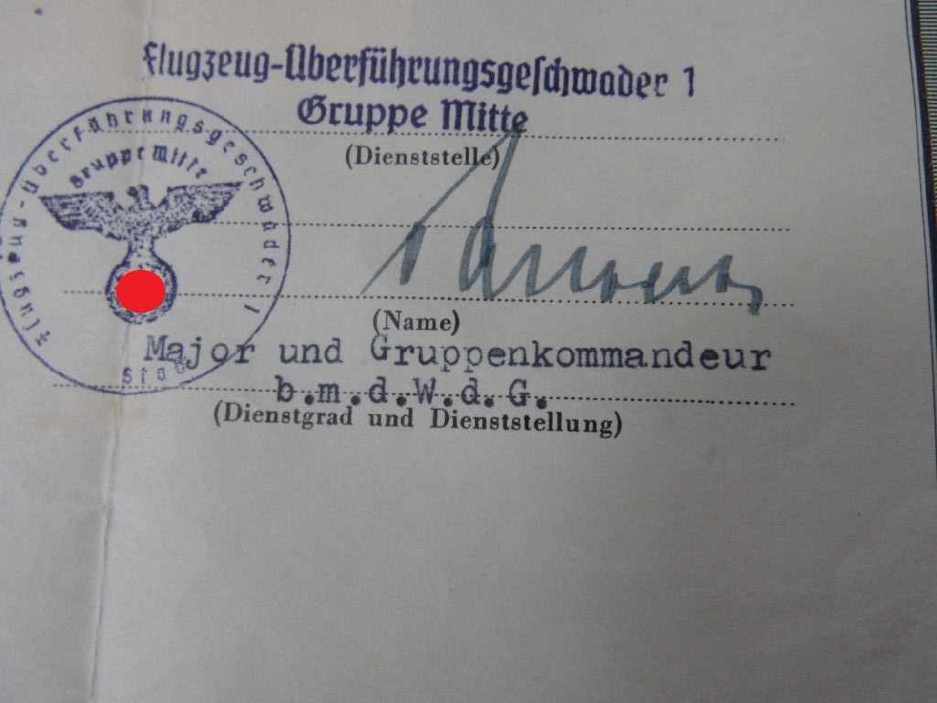 Orden Drittes Reich Luftwaffe zwei Flugzeugführerabzeichen + Miniatur + Verleihungsurkunde + - Bild 16 aus 18