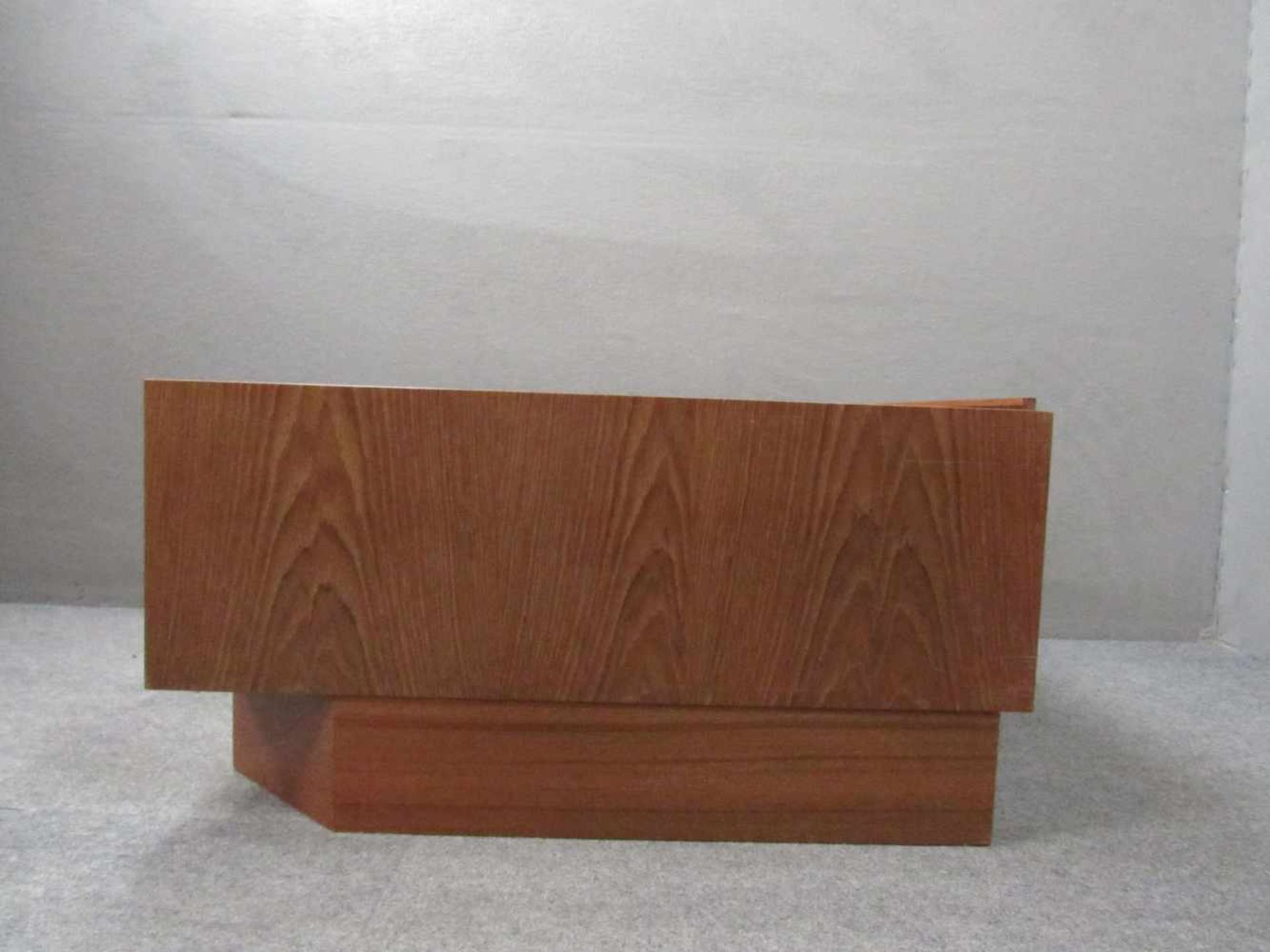 Space Age 60er Jahre Couchtisch Teak klappbar ca.73x73cm - Bild 2 aus 3