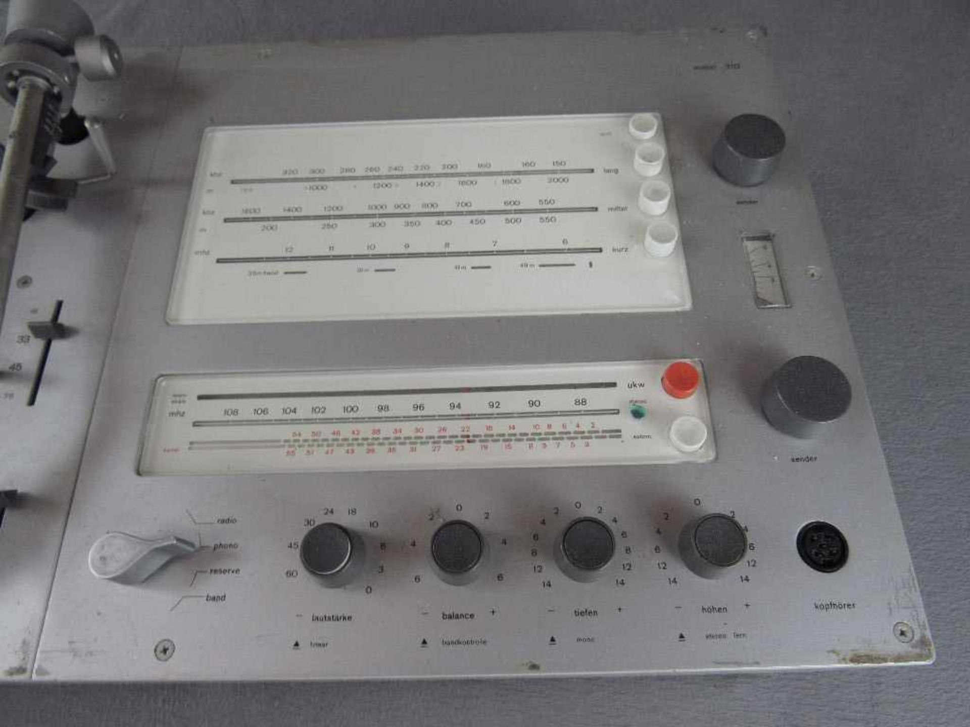 Stereoanlage vintage Braun Modell Audio 310 ungeprüft - Bild 3 aus 7