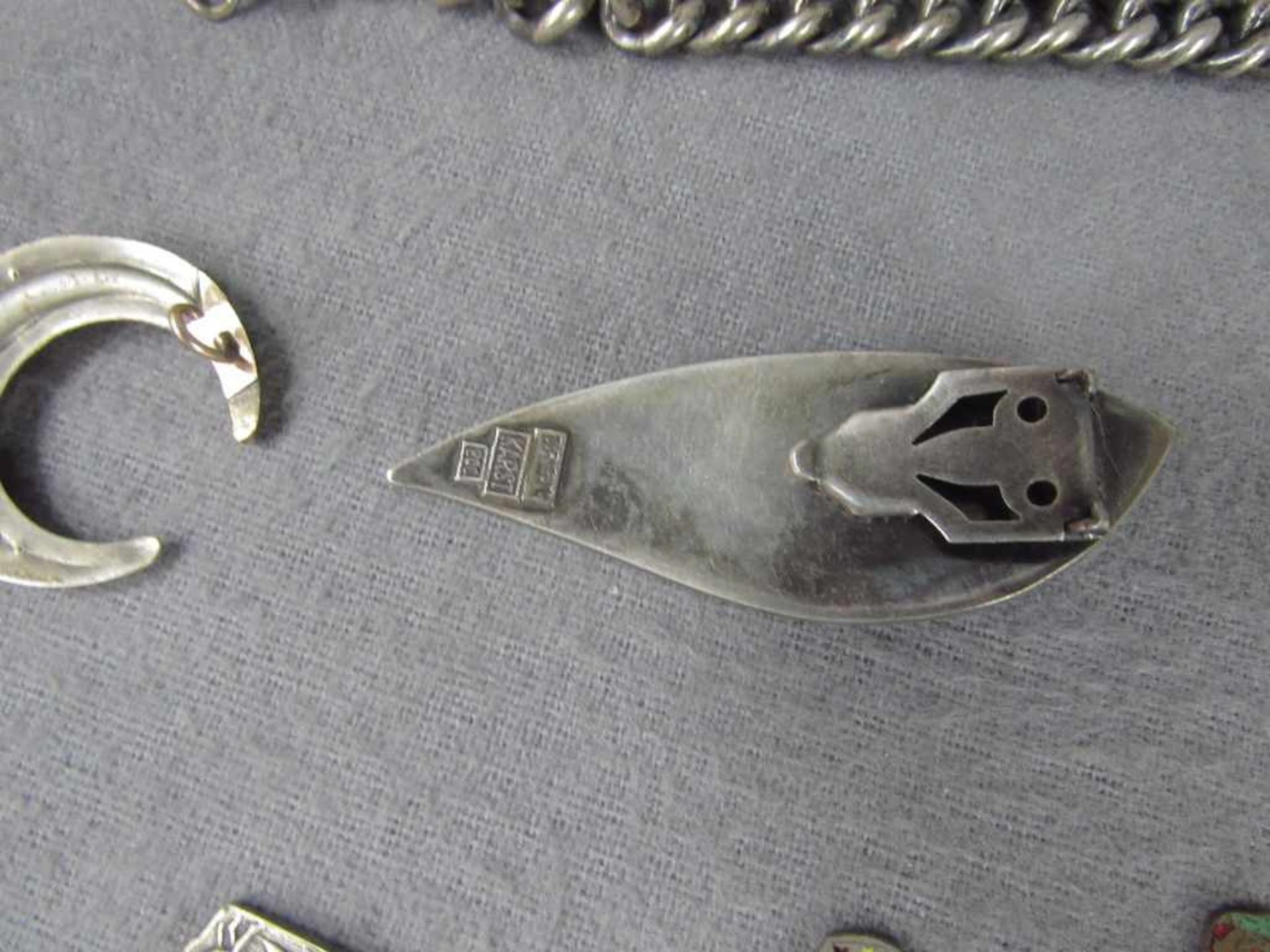 Konvolut Schmuck überwiegend Silber unter anderem Klemmbrosche von Karst - Image 2 of 4