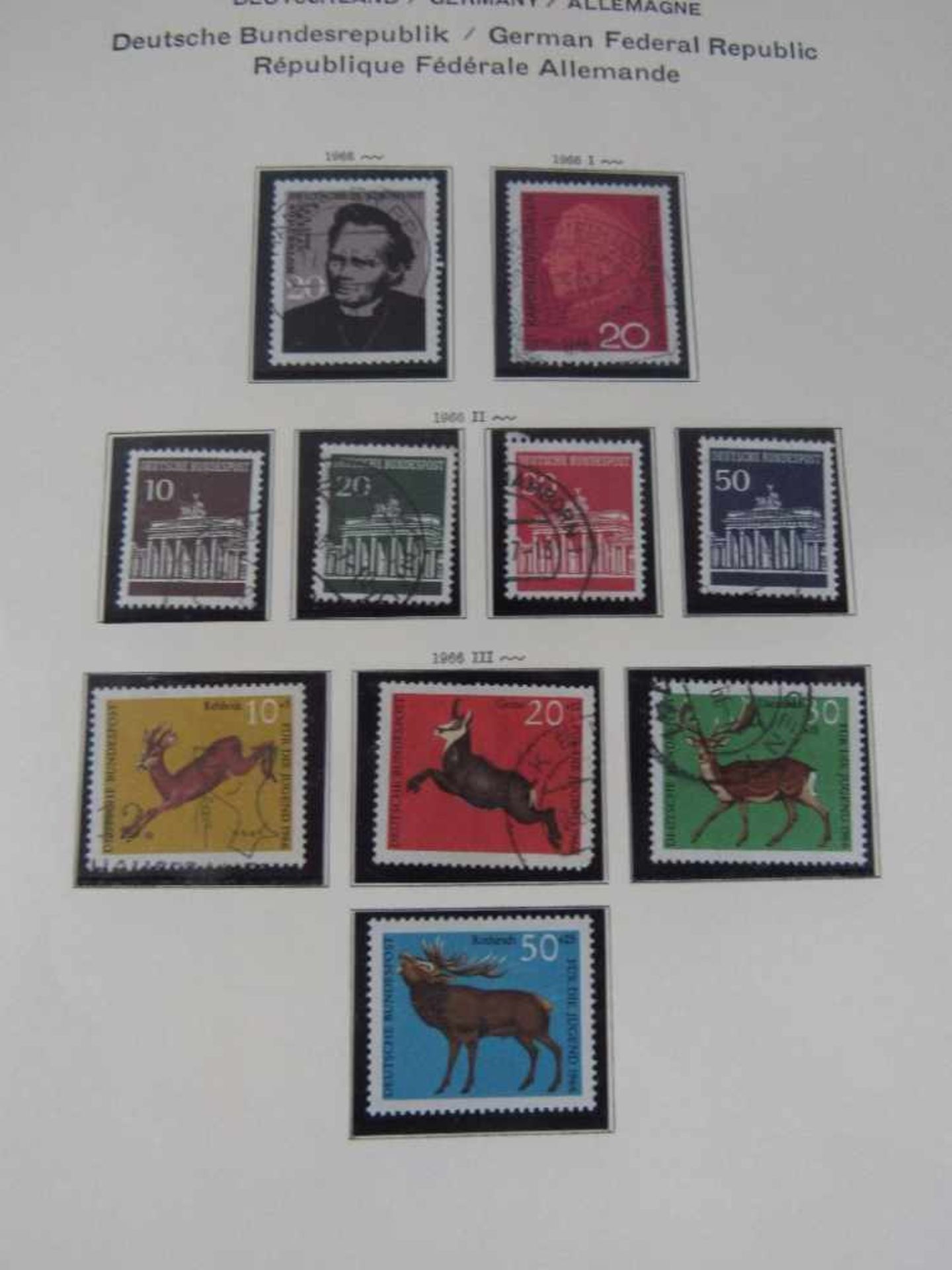 Briefmarkenalbum BRD 1954-1976 XX und gestempelt auch alle Blöcke Schaubeck Vordruckalbum - Bild 5 aus 6