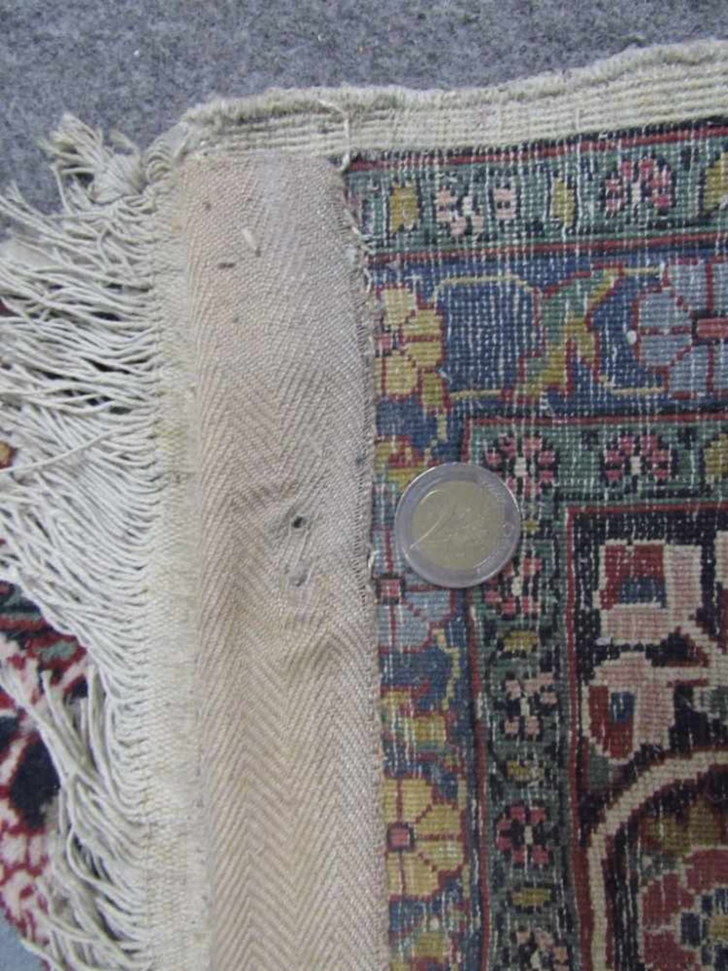 Antiker Orientteppich sehr fein geknüpft ca.88x166cm - Bild 4 aus 4