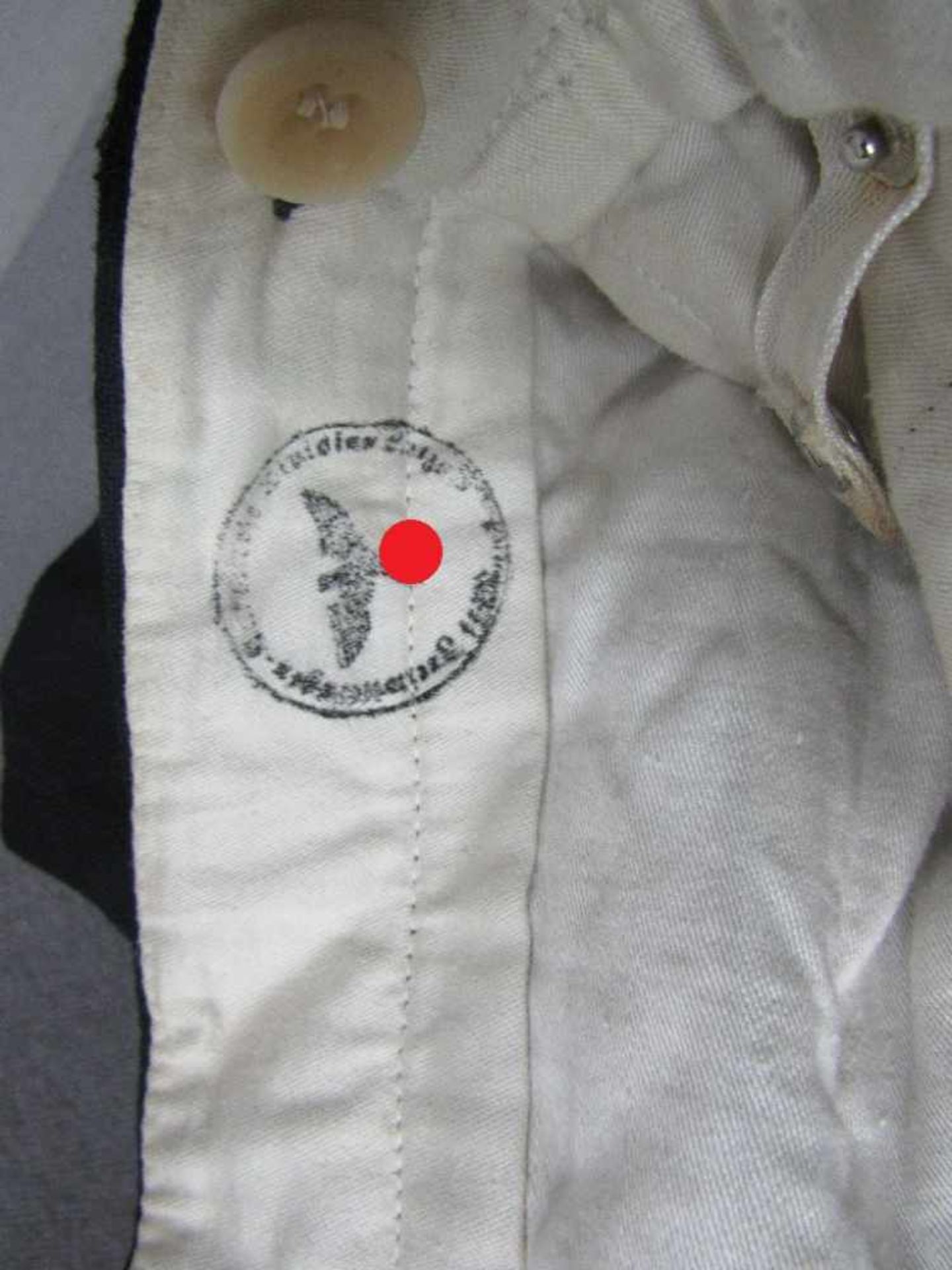 Uniform Panzertruppe 2.WK wohl Museumsanfertigung innen mit Stempel sehr schönes Stück Hose und - Bild 15 aus 15