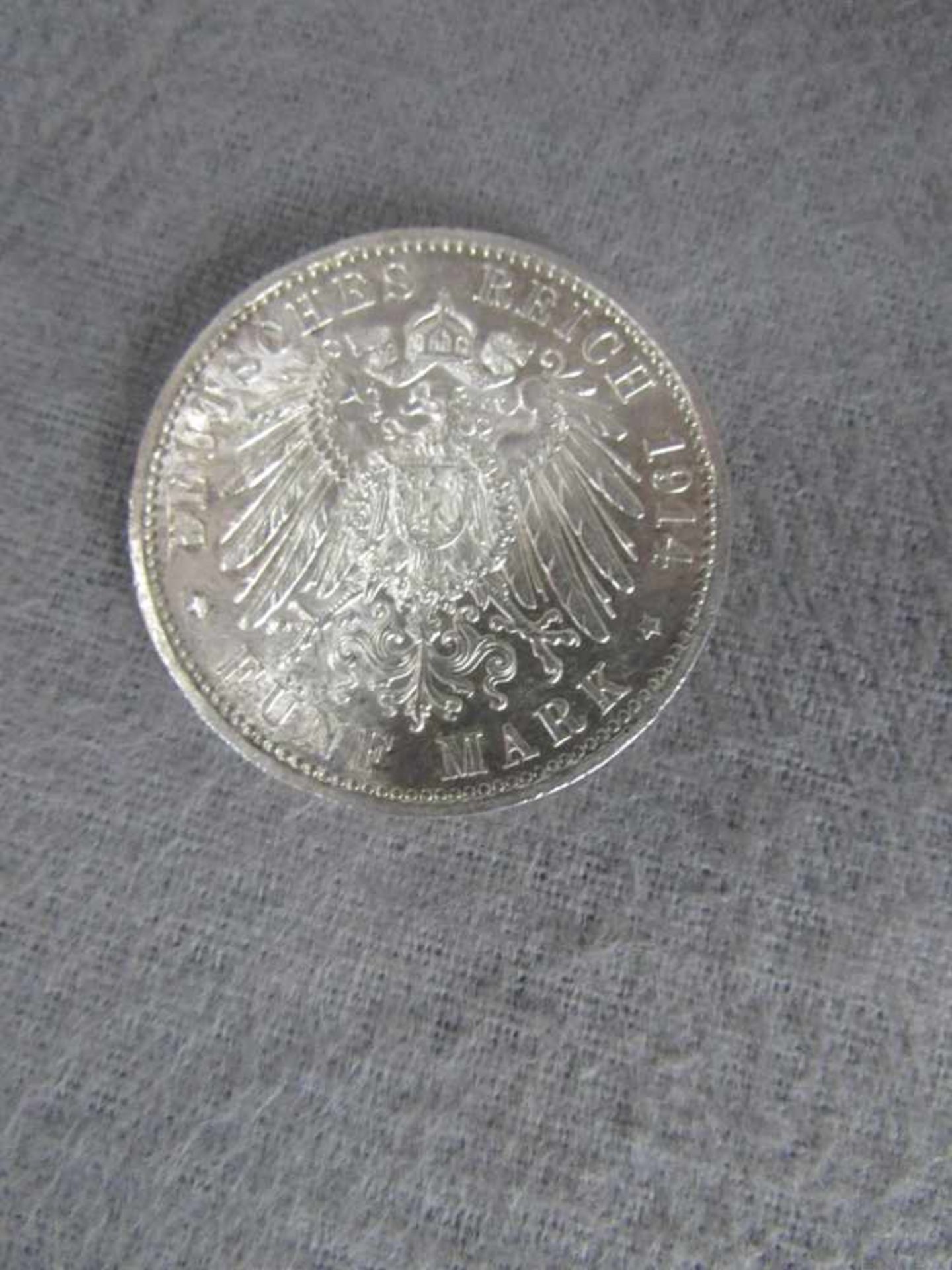 Zwei Silbermünzen Deutsches Reich 5 Mark Stücke - Image 3 of 5