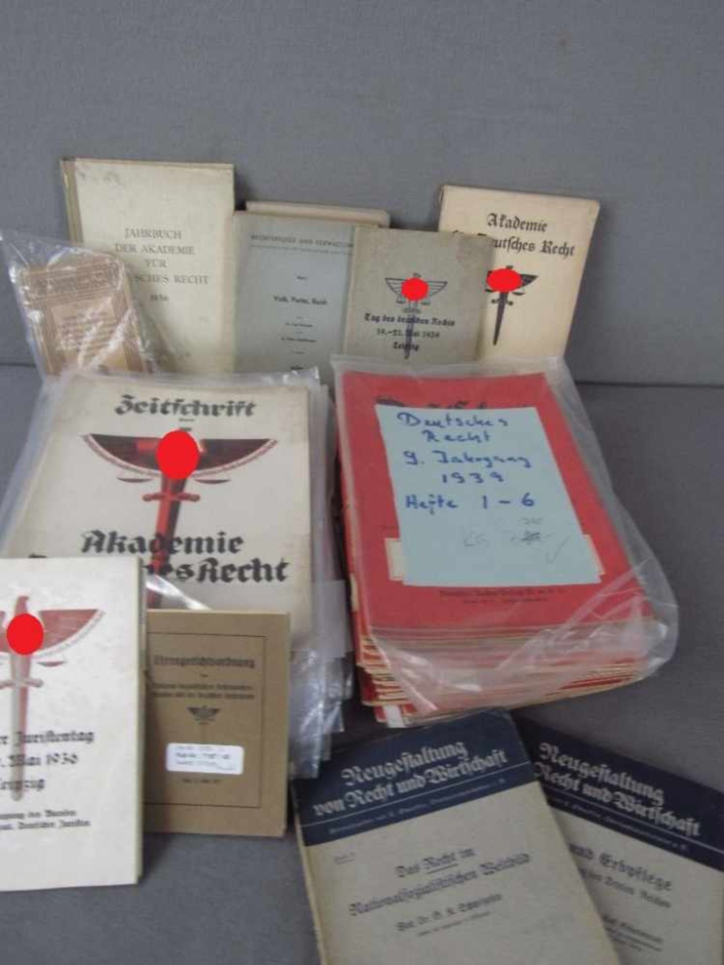 Konvolut Bücher und Zeitschriften aus dem dritten Reich