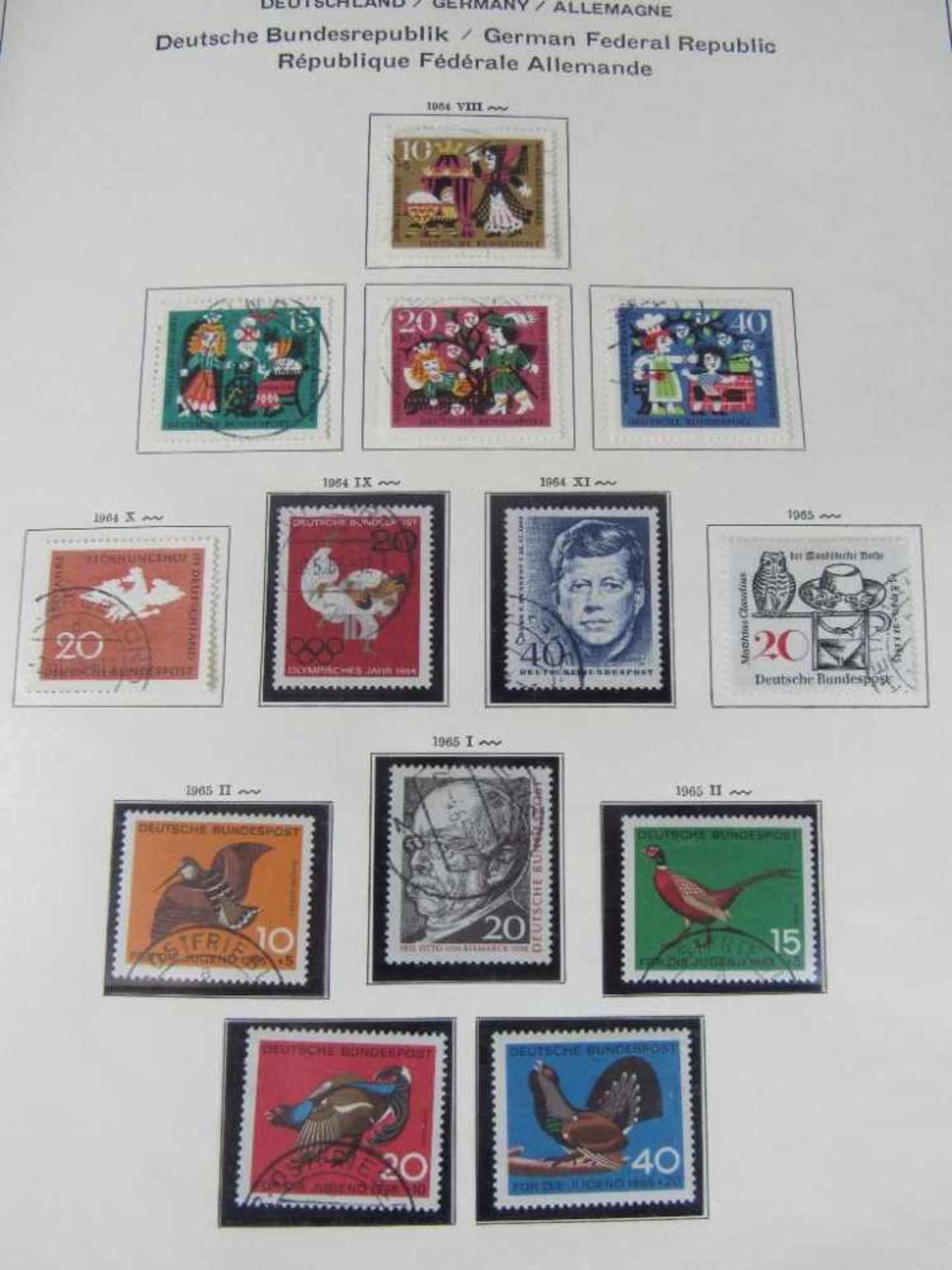 Briefmarkenalbum BRD 1954-1976 XX und gestempelt auch alle Blöcke Schaubeck Vordruckalbum - Bild 6 aus 6