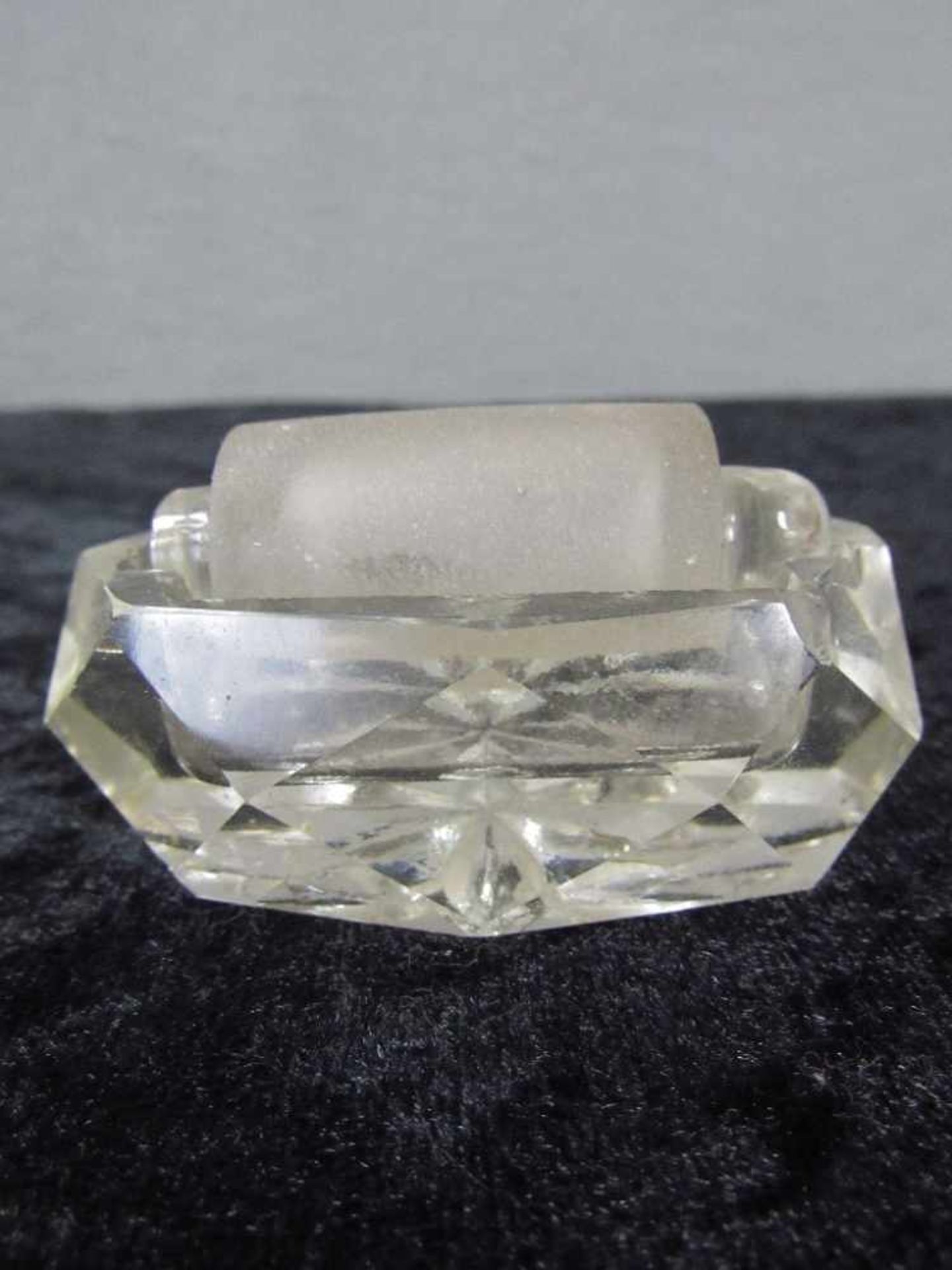 Antiker Kristallglas Briefmarkenbefeuchter - Image 3 of 3