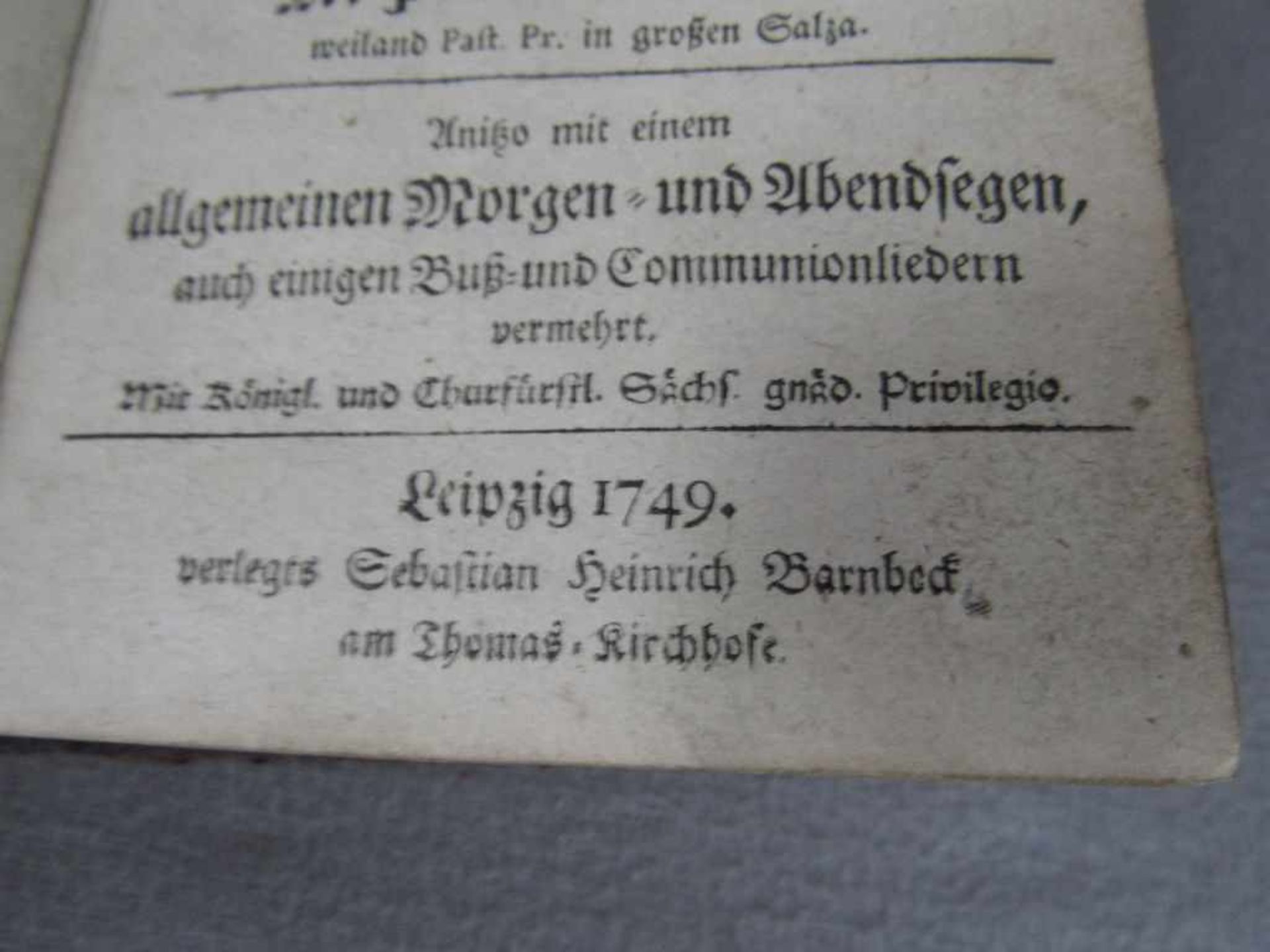 Schönes altes Kommunionsbuch von 1749 - Bild 4 aus 4