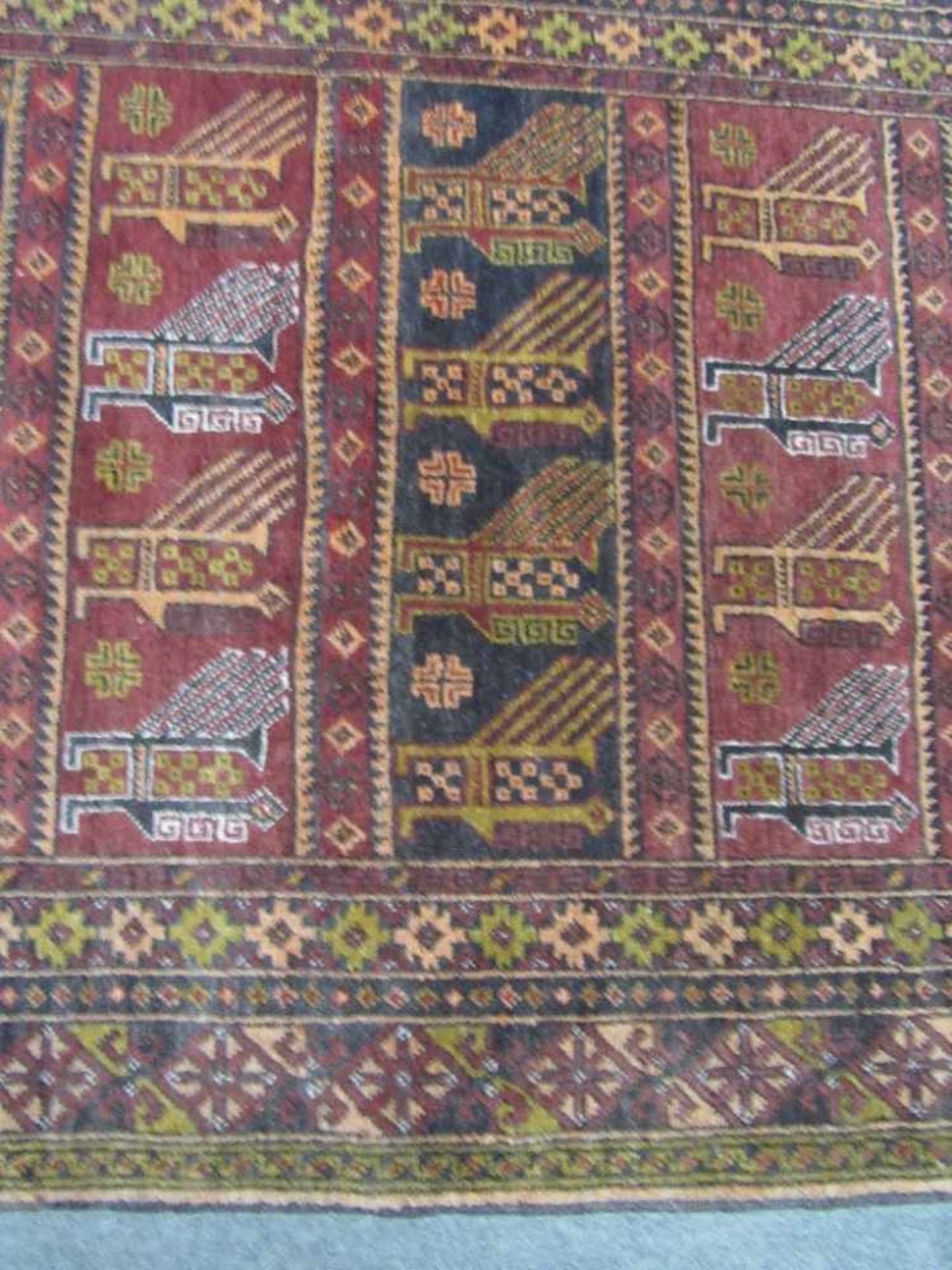 Antiker Orientteppich Afghanisch Profinz Beloutsch 126x80cm - Image 2 of 4