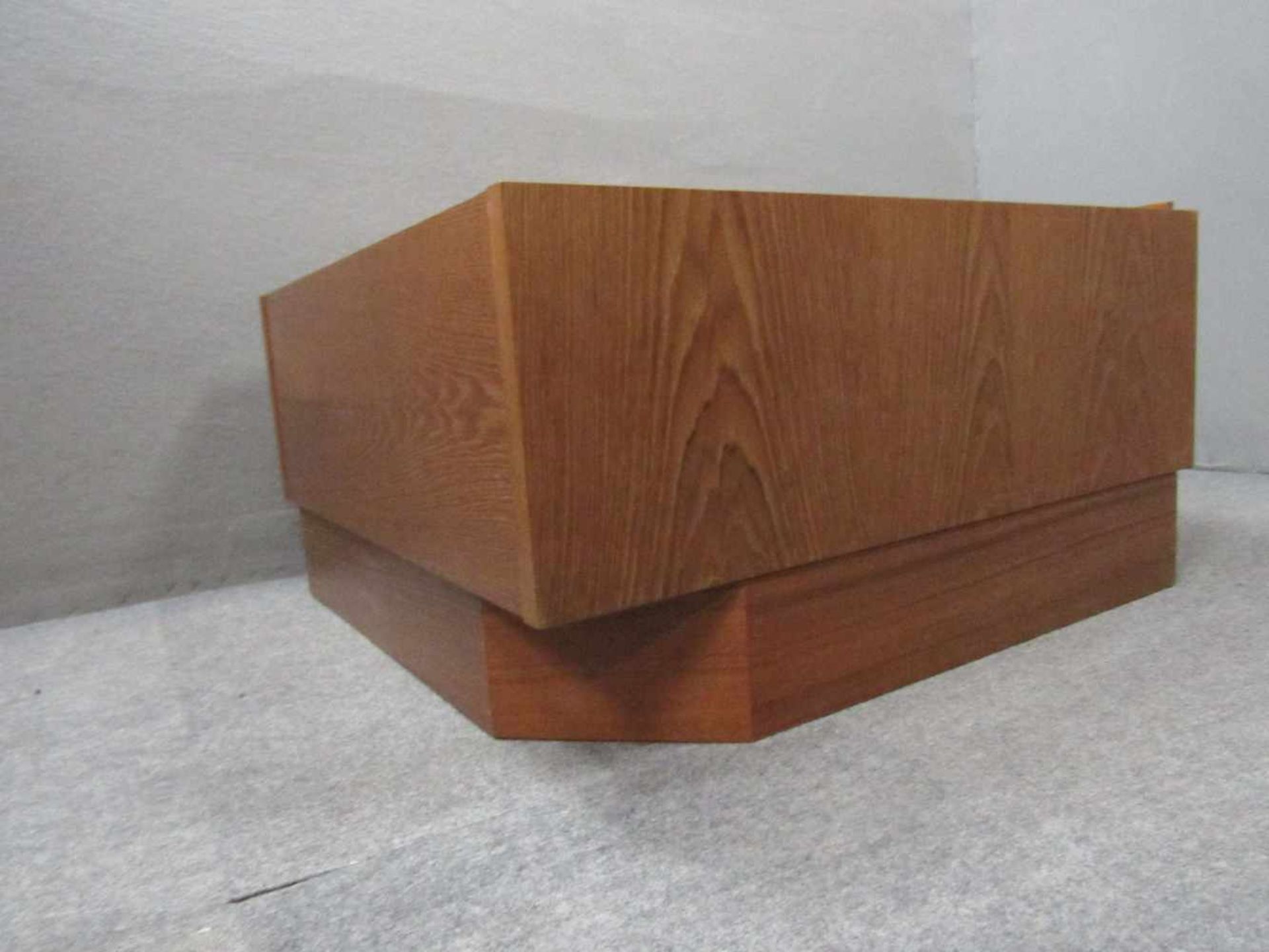 Space Age 60er Jahre Couchtisch Teak klappbar ca.73x73cm - Image 3 of 3