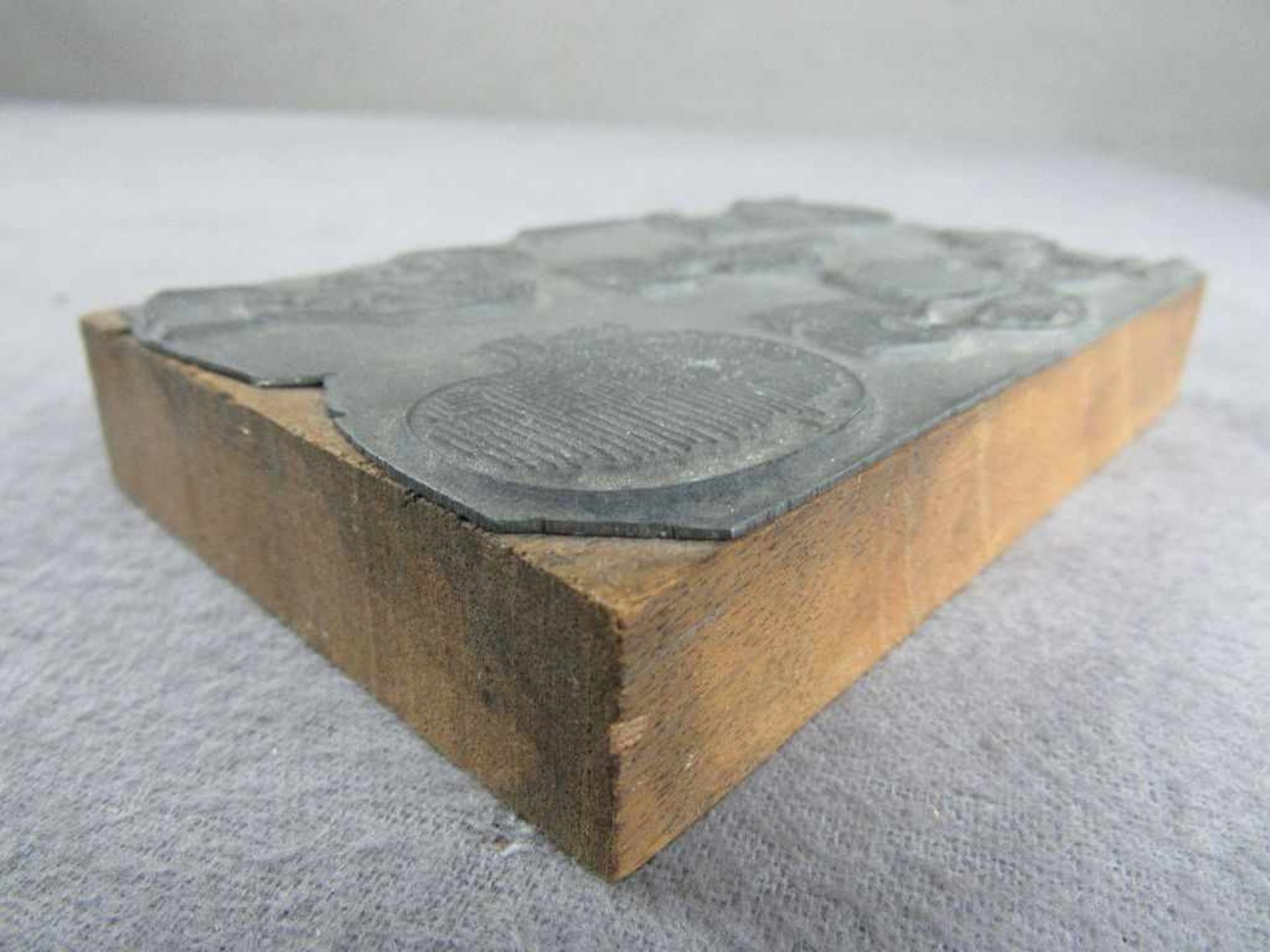 Kleine Druckplatte um 1900 ca.12,5x8 cm - Bild 2 aus 2