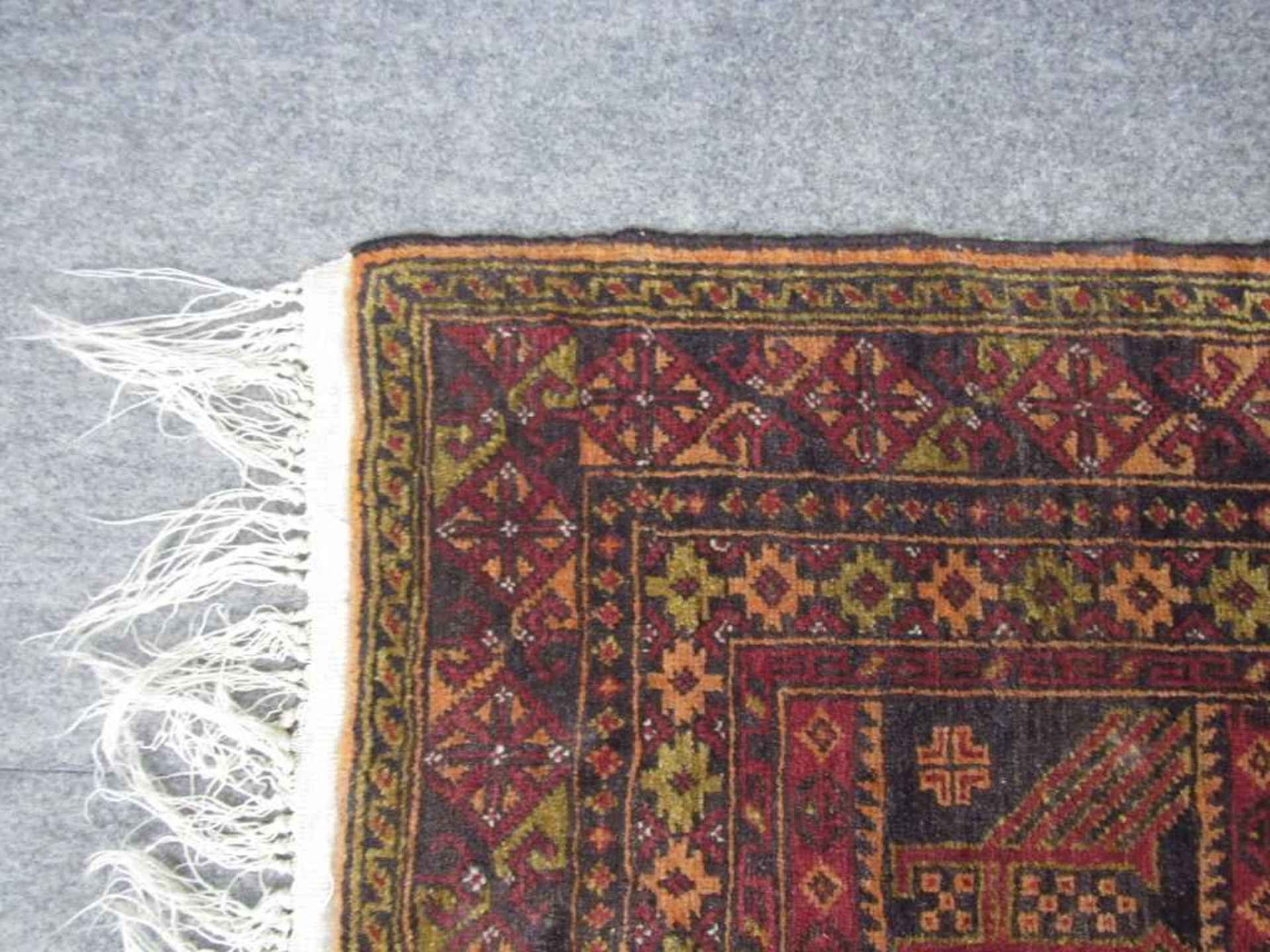 Antiker Orientteppich Afghanisch Profinz Beloutsch 126x80cm - Image 3 of 4