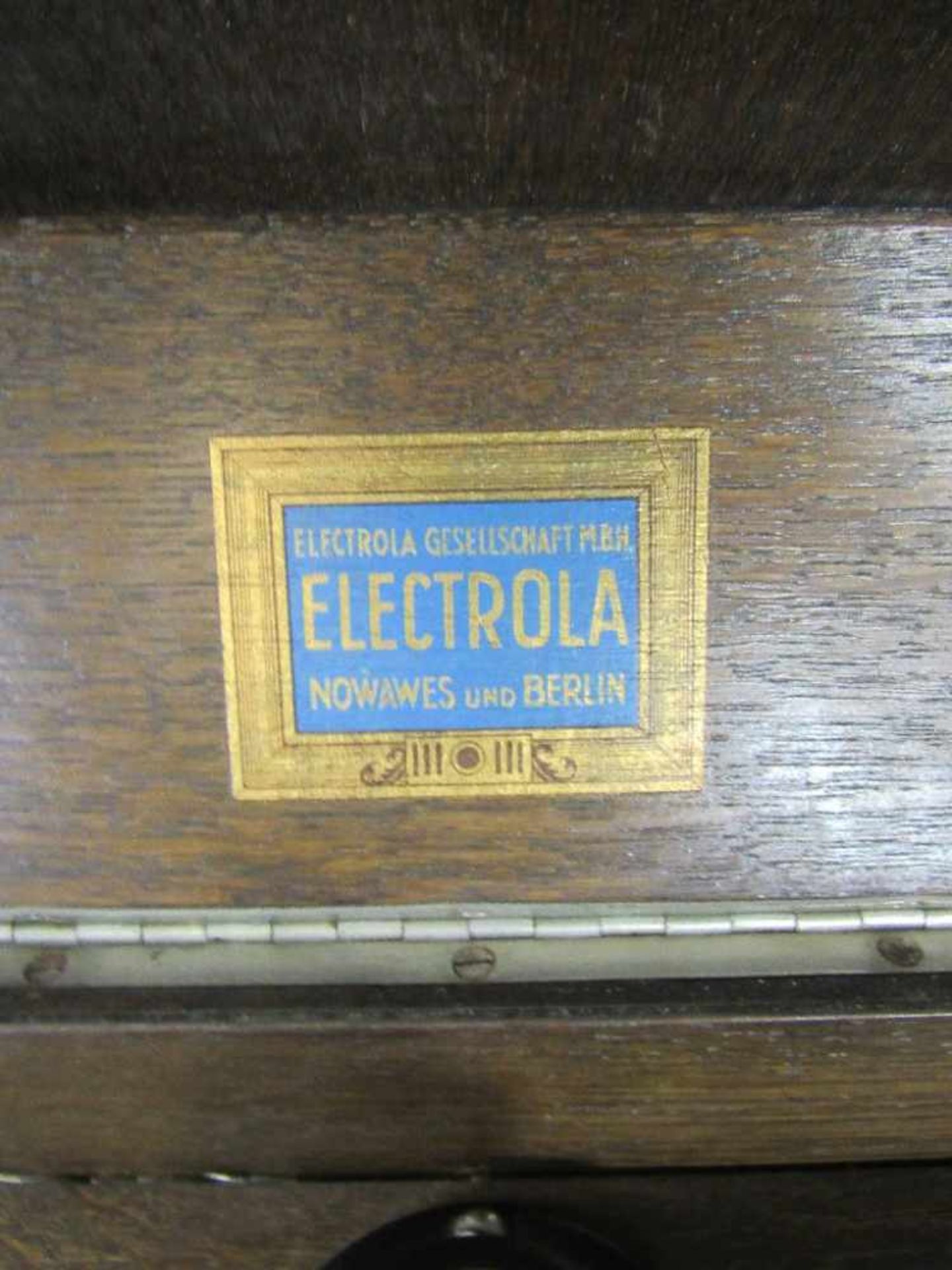 Grammophon Elektrola Berlin funktionstüchtig im Eichenkasten - Bild 3 aus 5