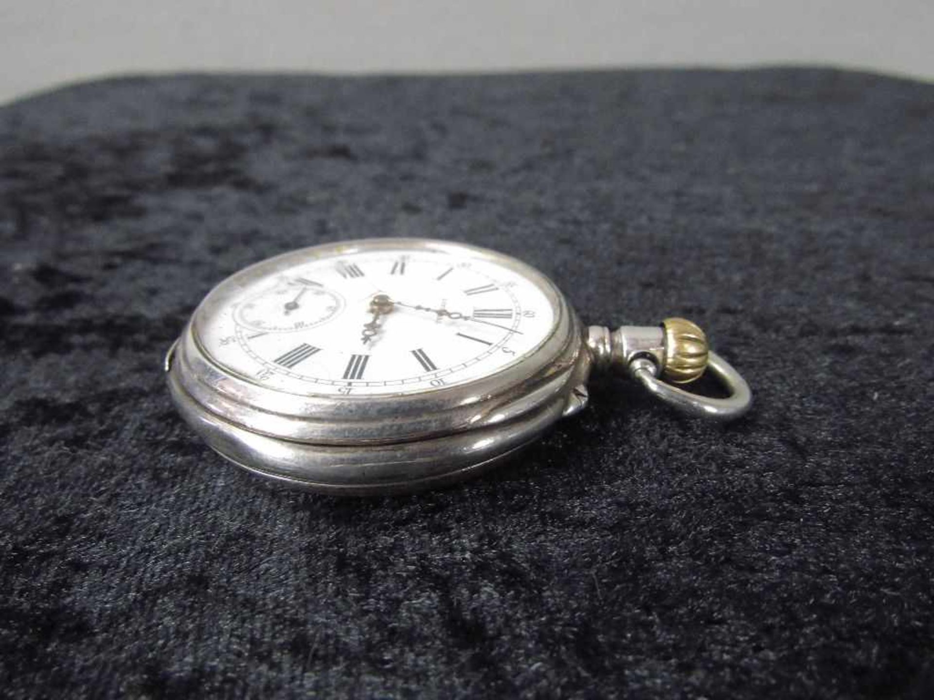 Antike Taschenuhr Longines Silber Paris ca.1889 Januar 2020 Werk komplett überholt mit Rechnung - Bild 7 aus 7